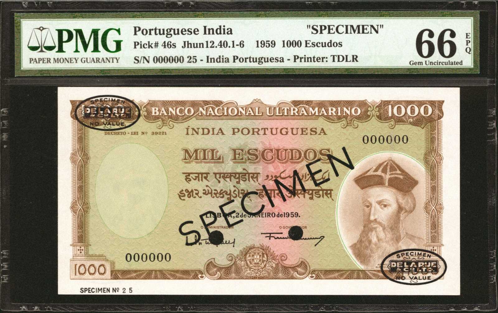 image for: Portuguese India  600 escudos(B334as1)