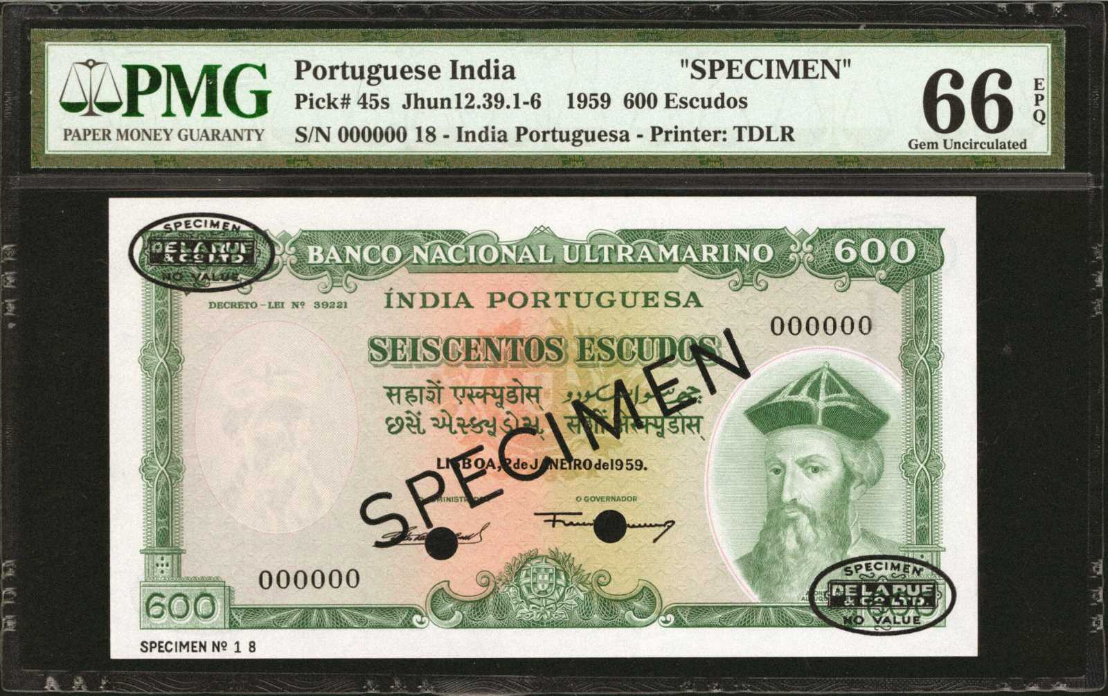 image for: Portuguese India  30 escudos(B330b)
