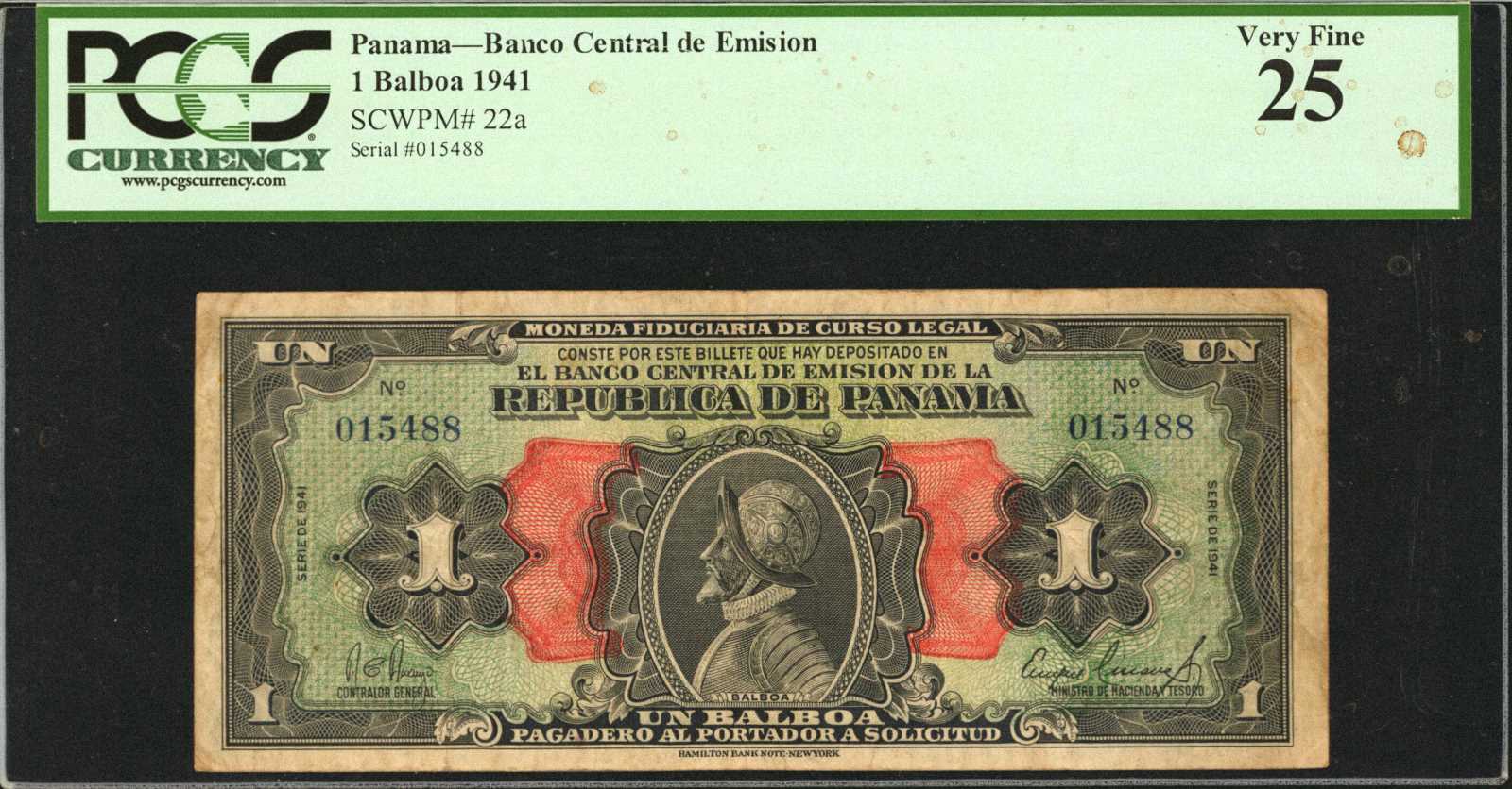 image for: Panama  1 balboa (B201a)