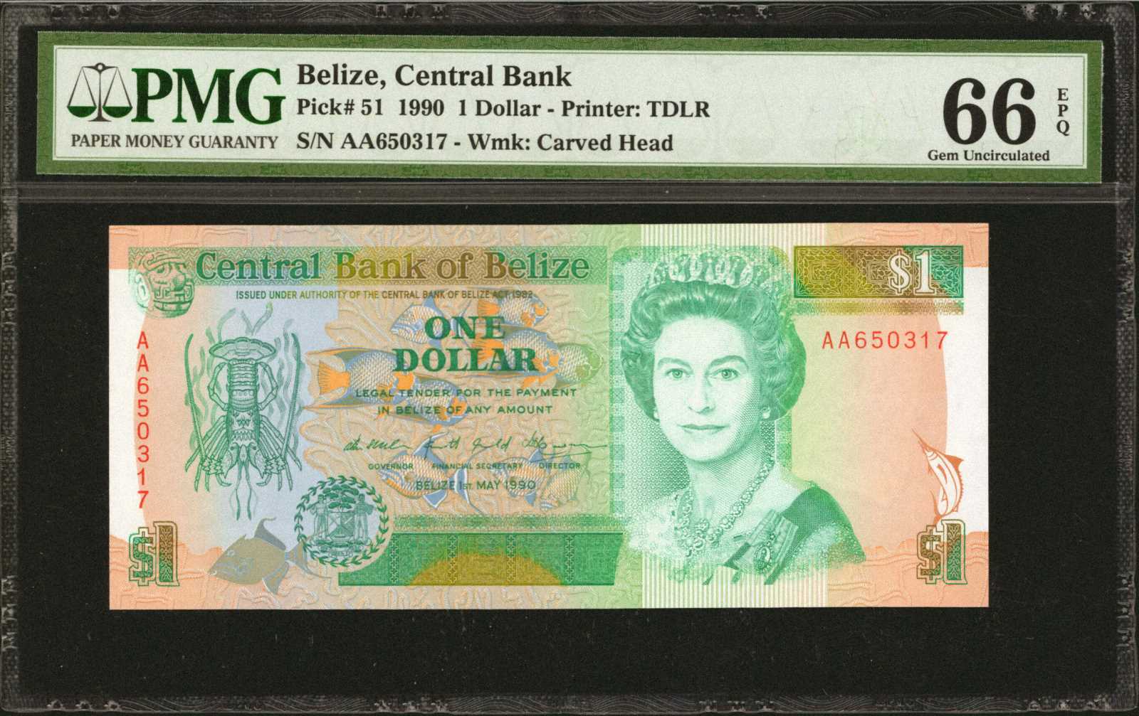 image for: Belize  2 dollars (B310as1)