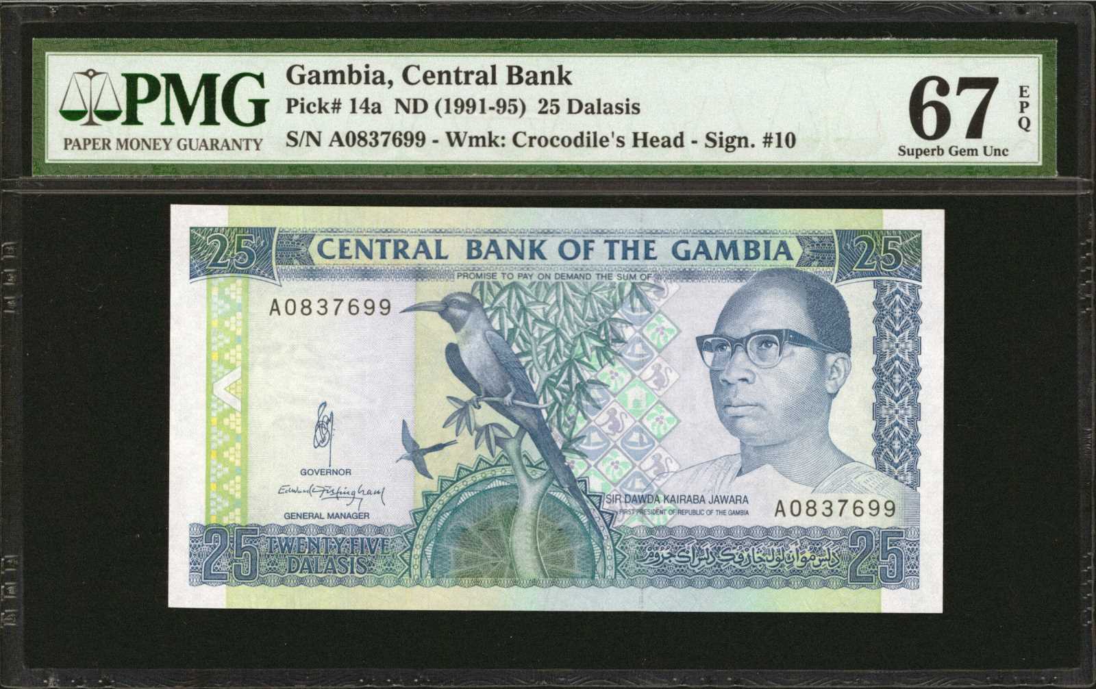 image for: Gambia  25 dalasis (B211az)