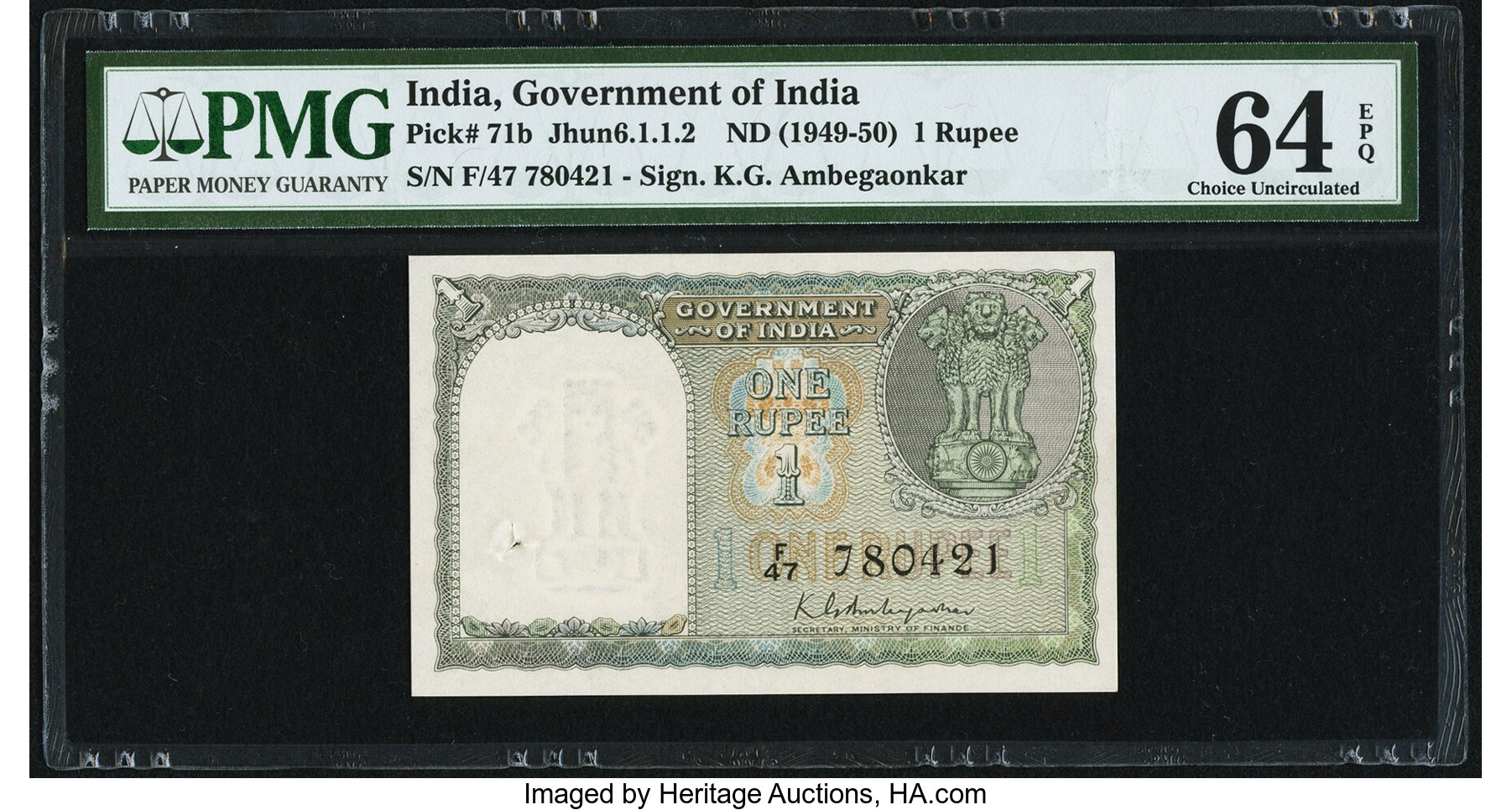 image for: India  1 rupee(B152b)