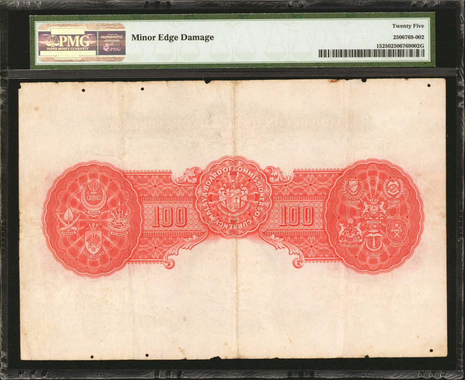 image for: Malaya  100 dollars(B116at)