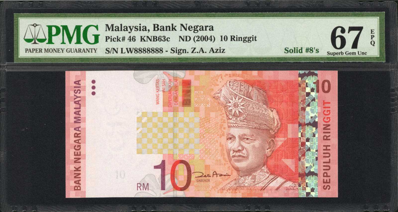 image for: Malaysia  10 ringgit (B146a)