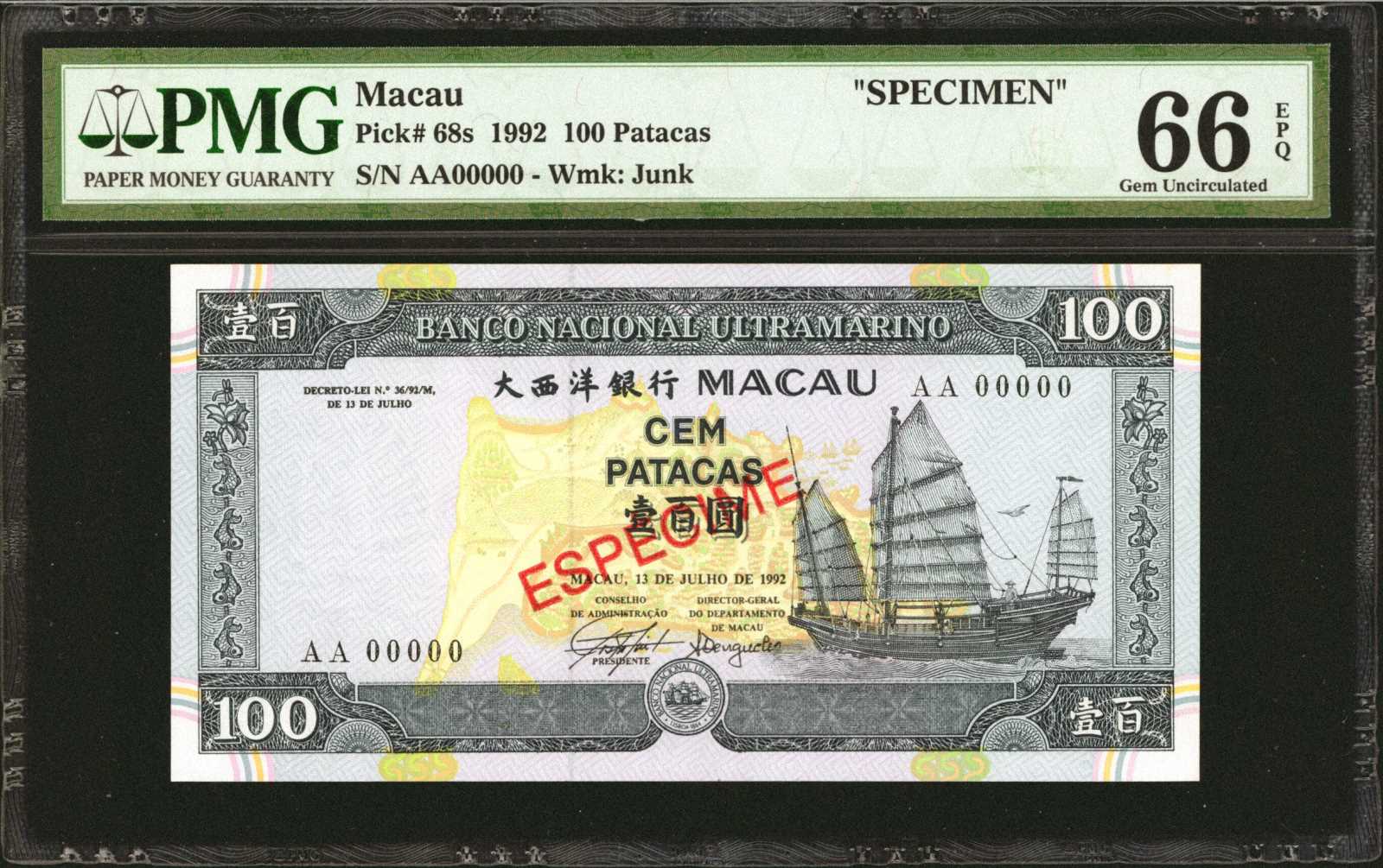 image for: Macau  100 patacas (B064as)