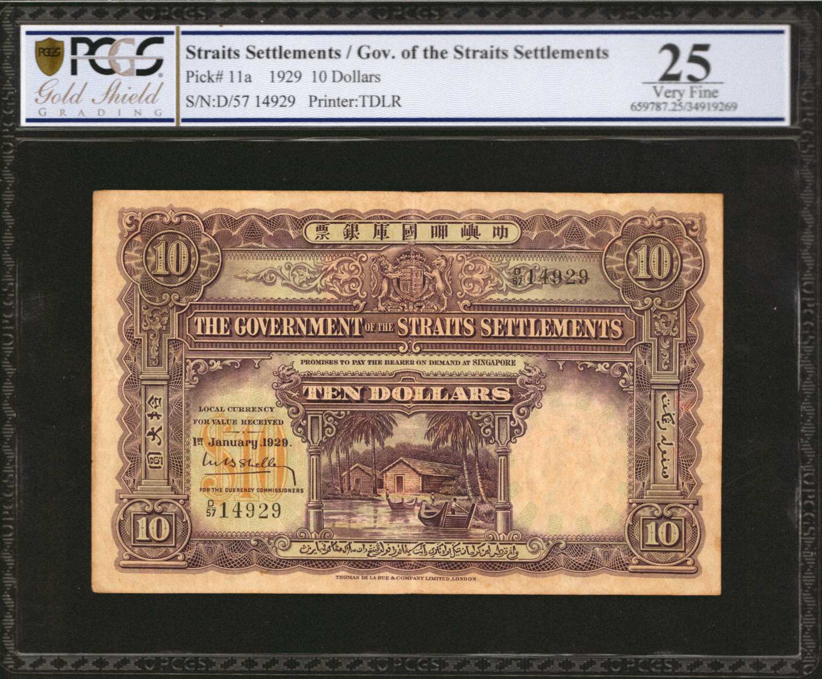 image for: Straits Settlements  10 dollars(B120d)