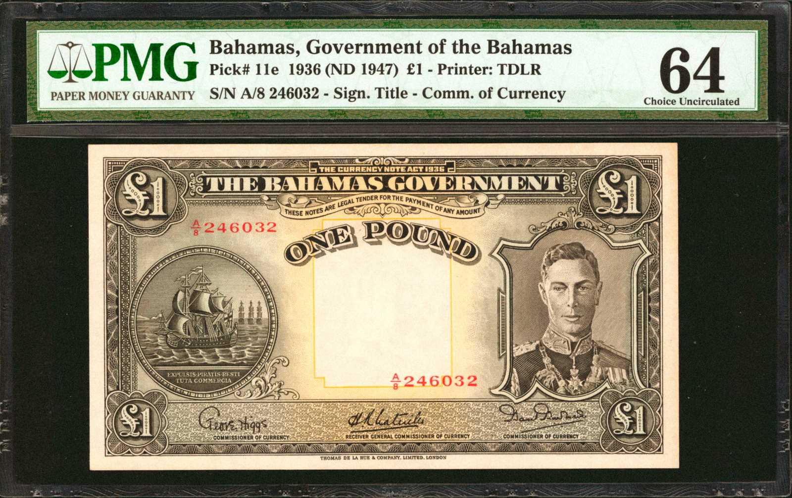image for: Bahamas  1 pound(B110b)