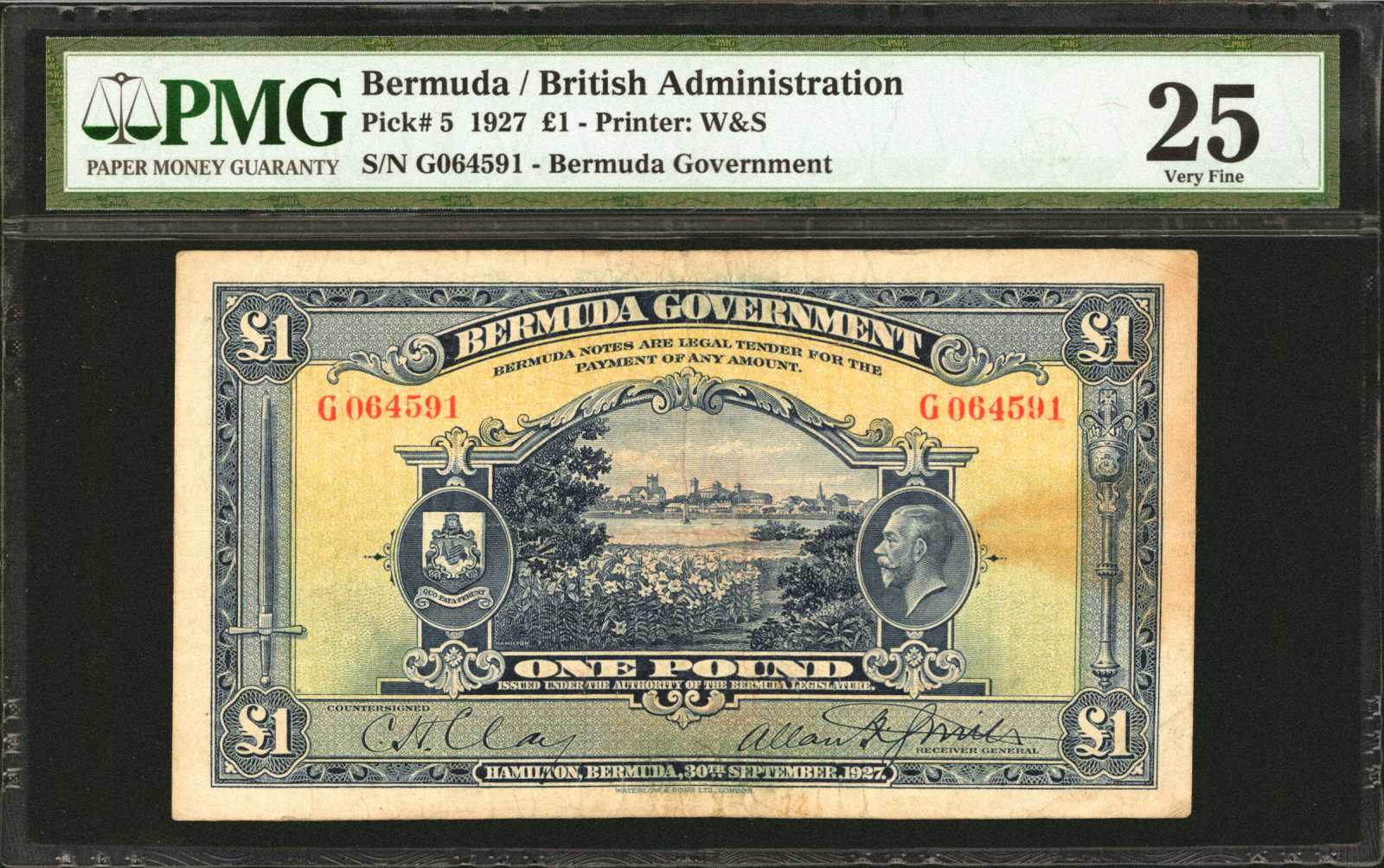 image for: Bermuda  1 pound(B105t2)