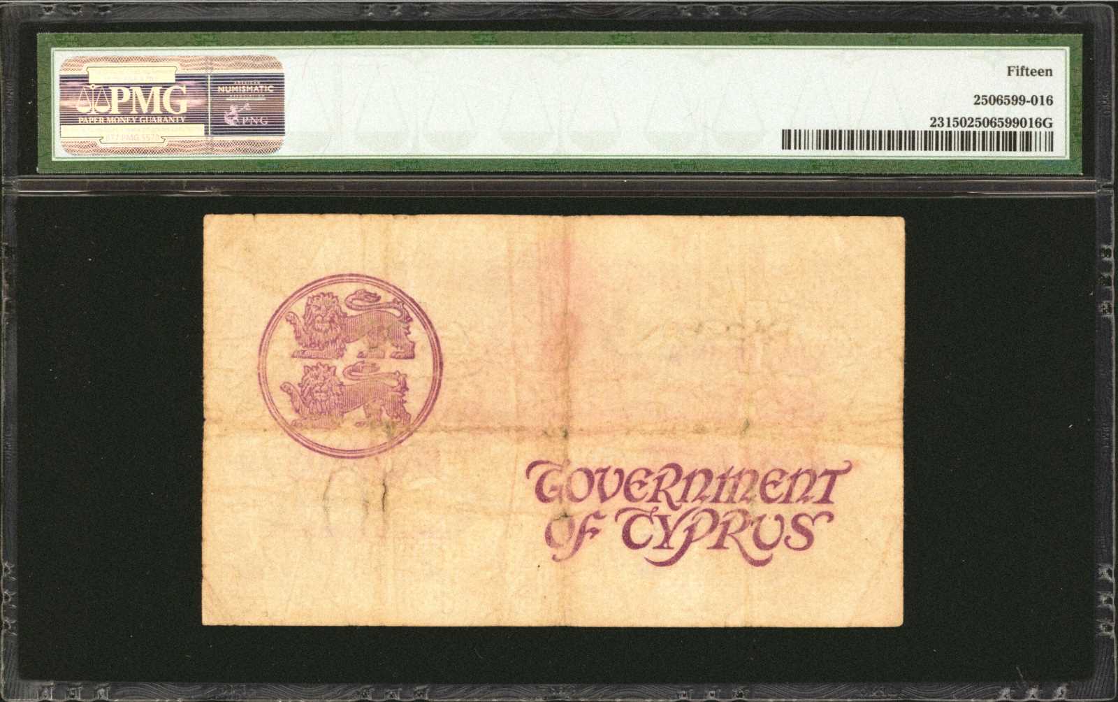 image for: Cyprus  10 shillings (B123b)