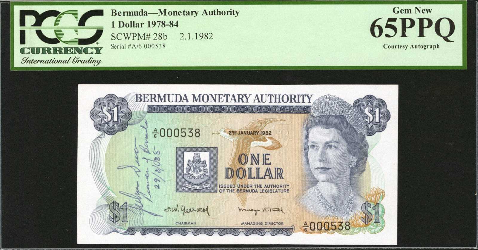 image for: Bermuda  5 dollars (B202bs1)