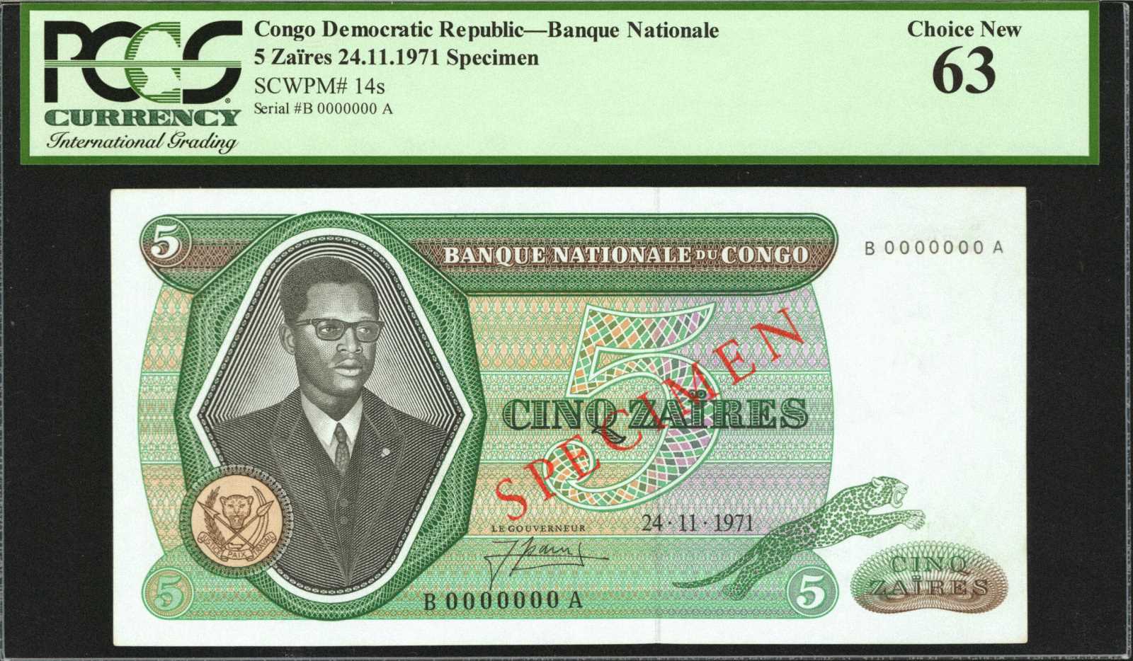 image for: Congo Democratic Republic  5 za?res(B211as)