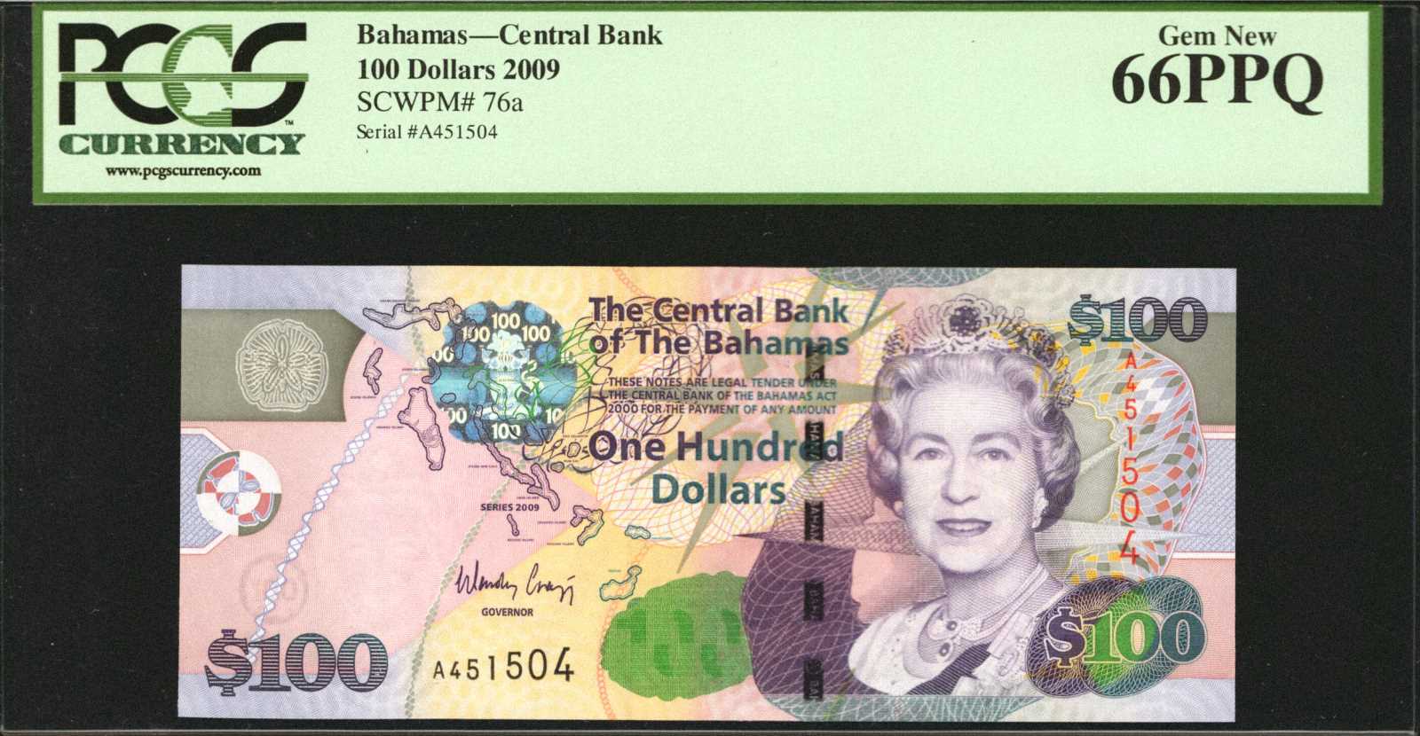 image for: Bahamas  100 dollars (B343az)