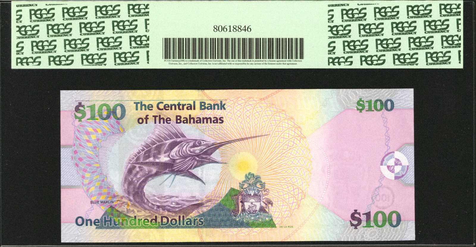 image for: Bahamas  100 dollars (B343a)