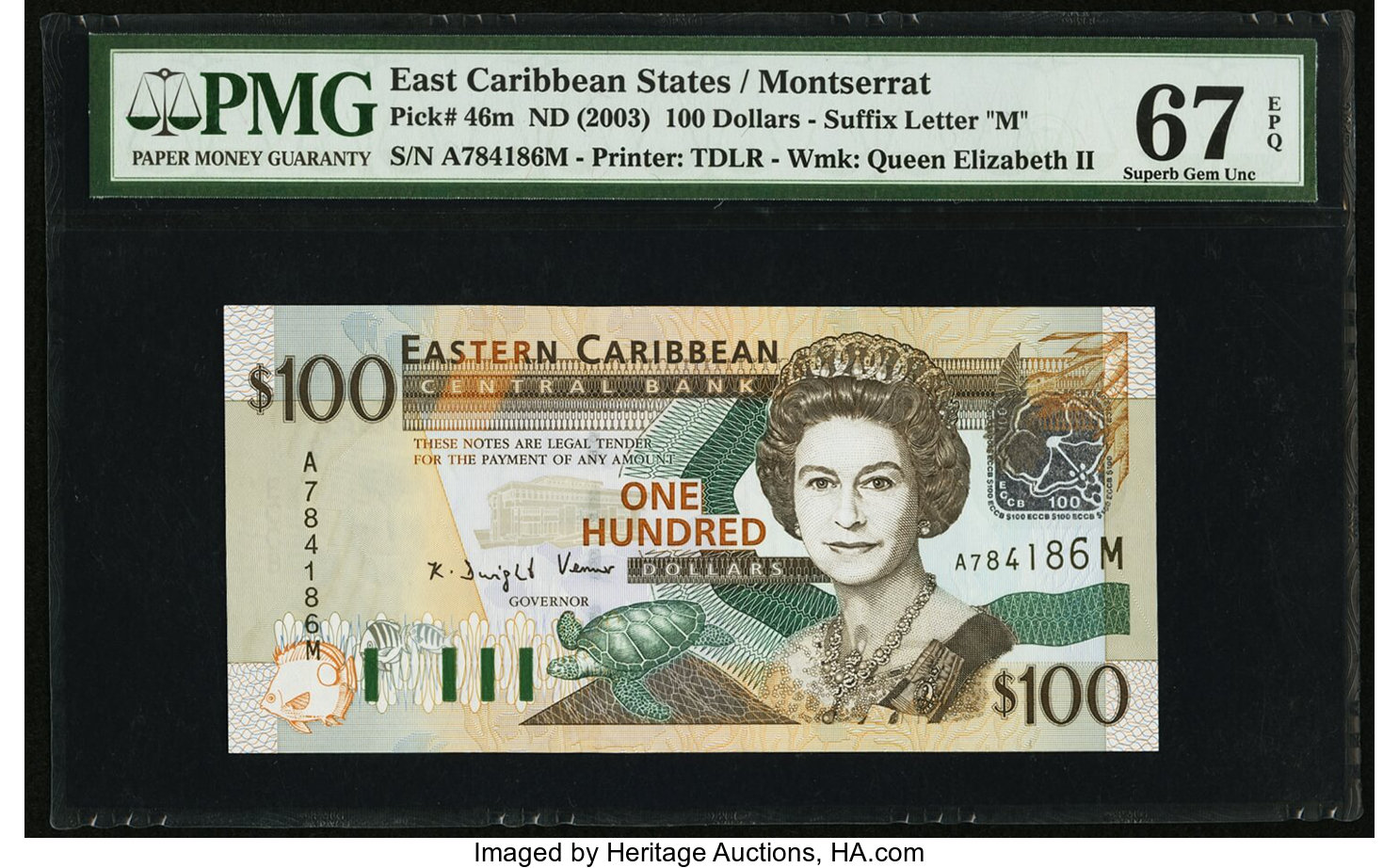 image for: East Caribbean States  100 dollars (B230g)