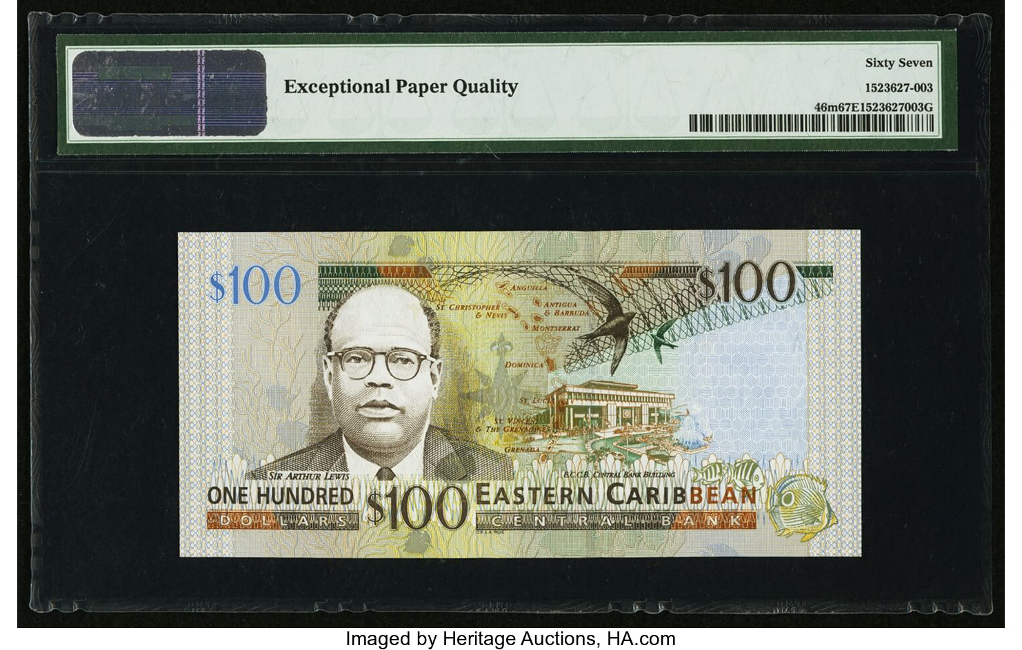 image for: East Caribbean States  100 dollars (B230d)