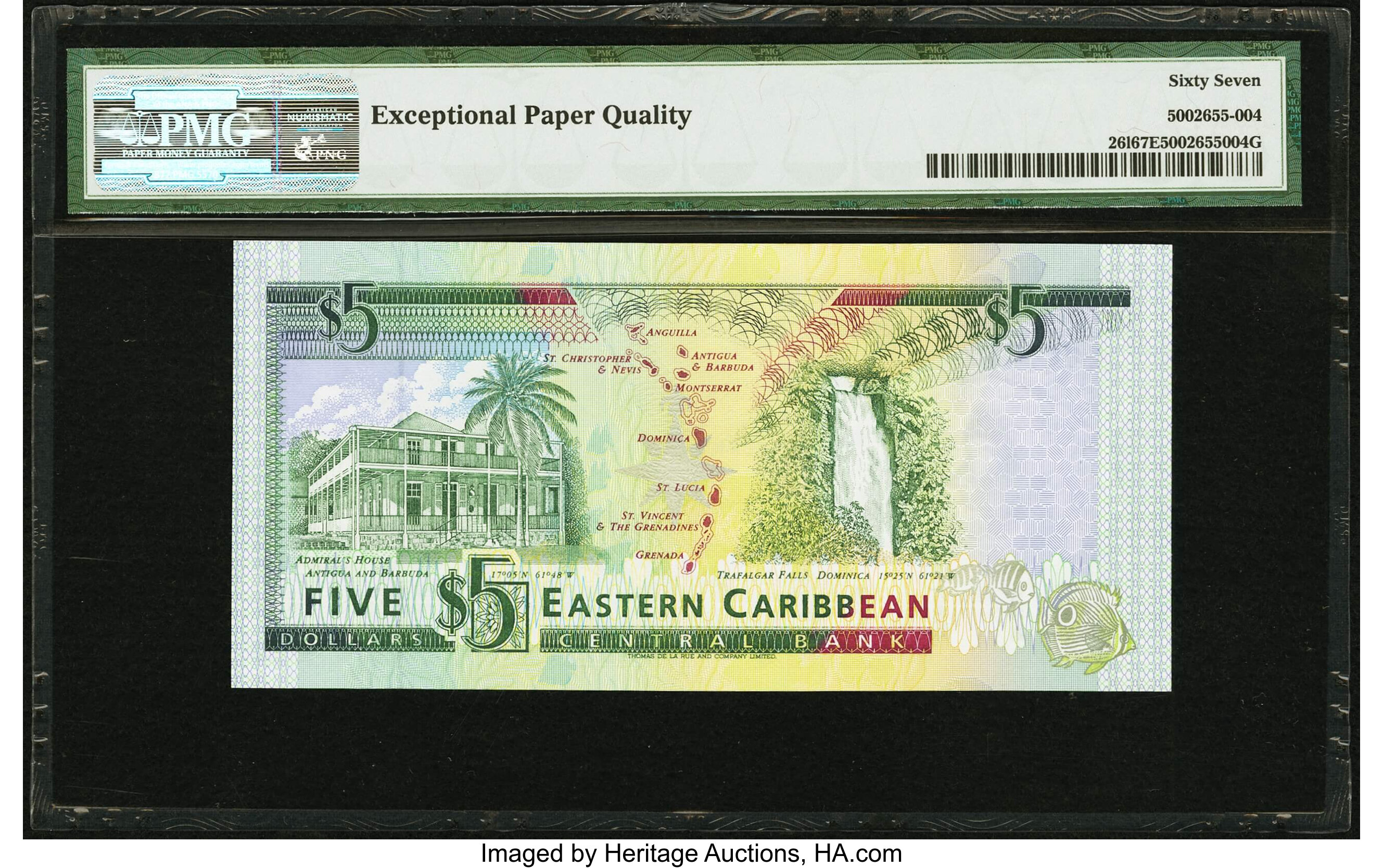 image for: East Caribbean States  5 dollars (B210u)