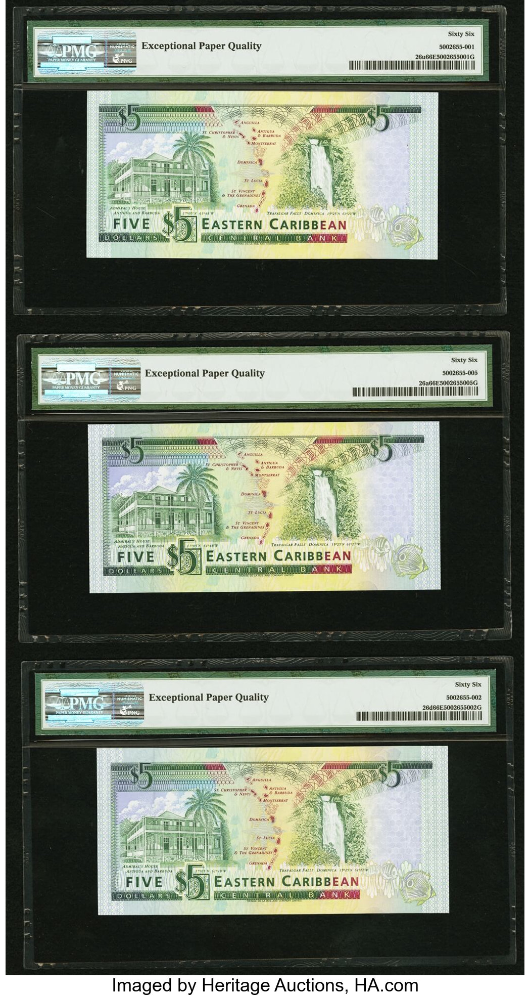 image for: East Caribbean States  5 dollars (B210k)