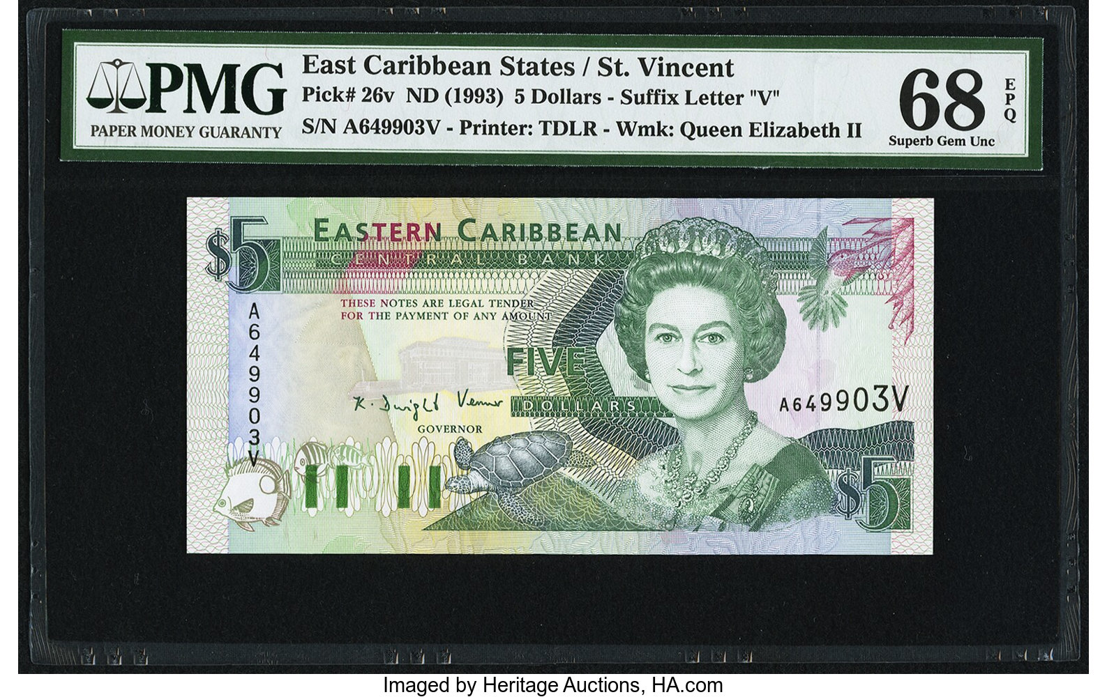 image for: East Caribbean States  5 dollars (B210k)