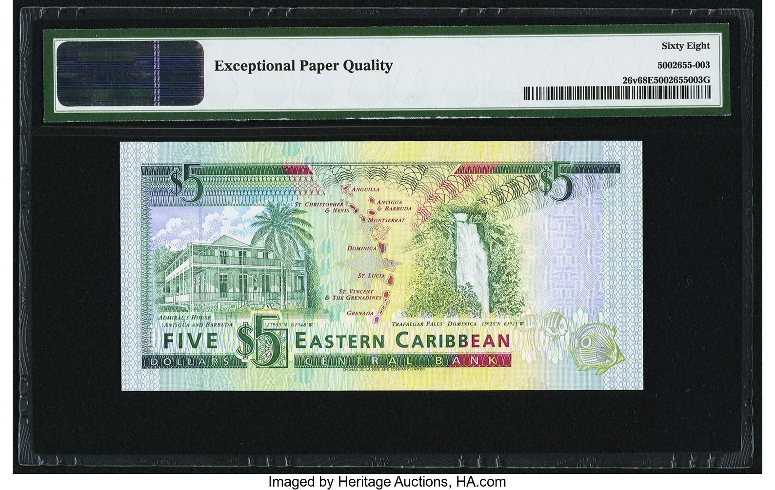 image for: East Caribbean States  5 dollars (B210k)