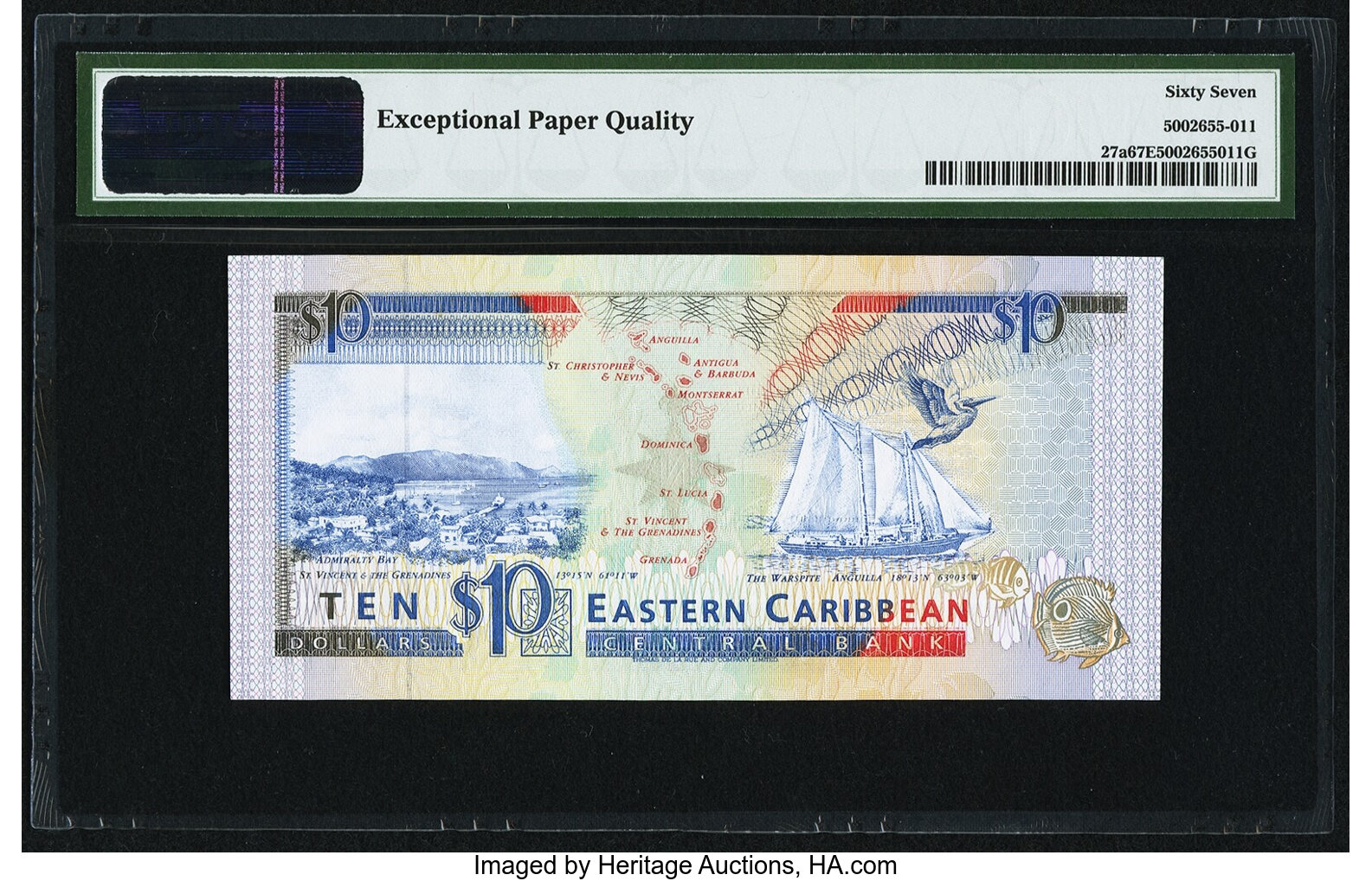 image for: East Caribbean States  10 dollars (B211l)