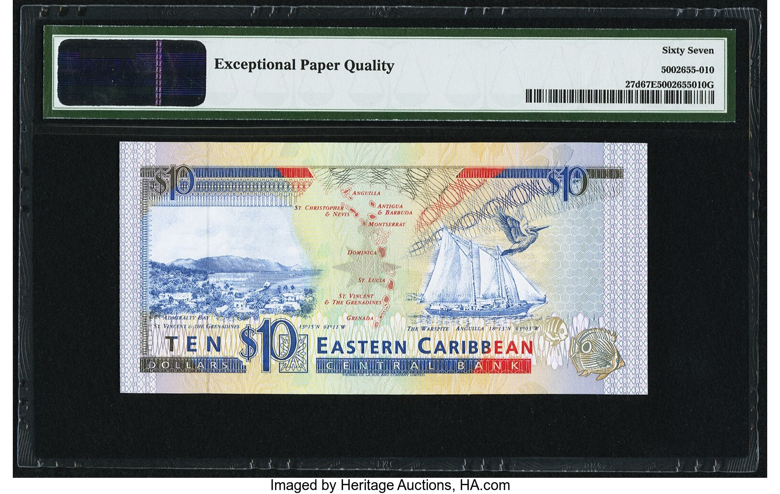 image for: East Caribbean States  10 dollars (B211m)
