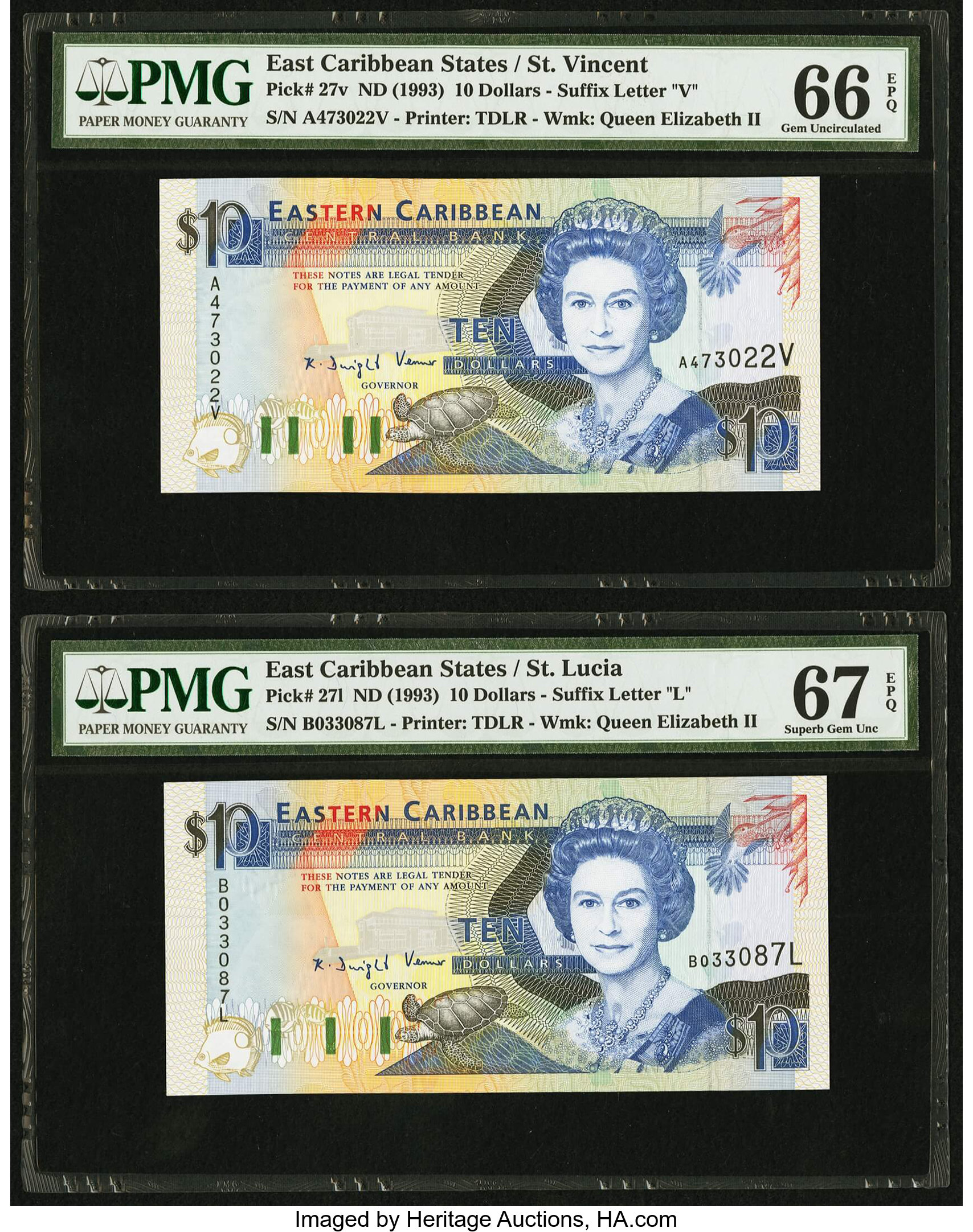 image for: East Caribbean States  10 dollars (B211l)