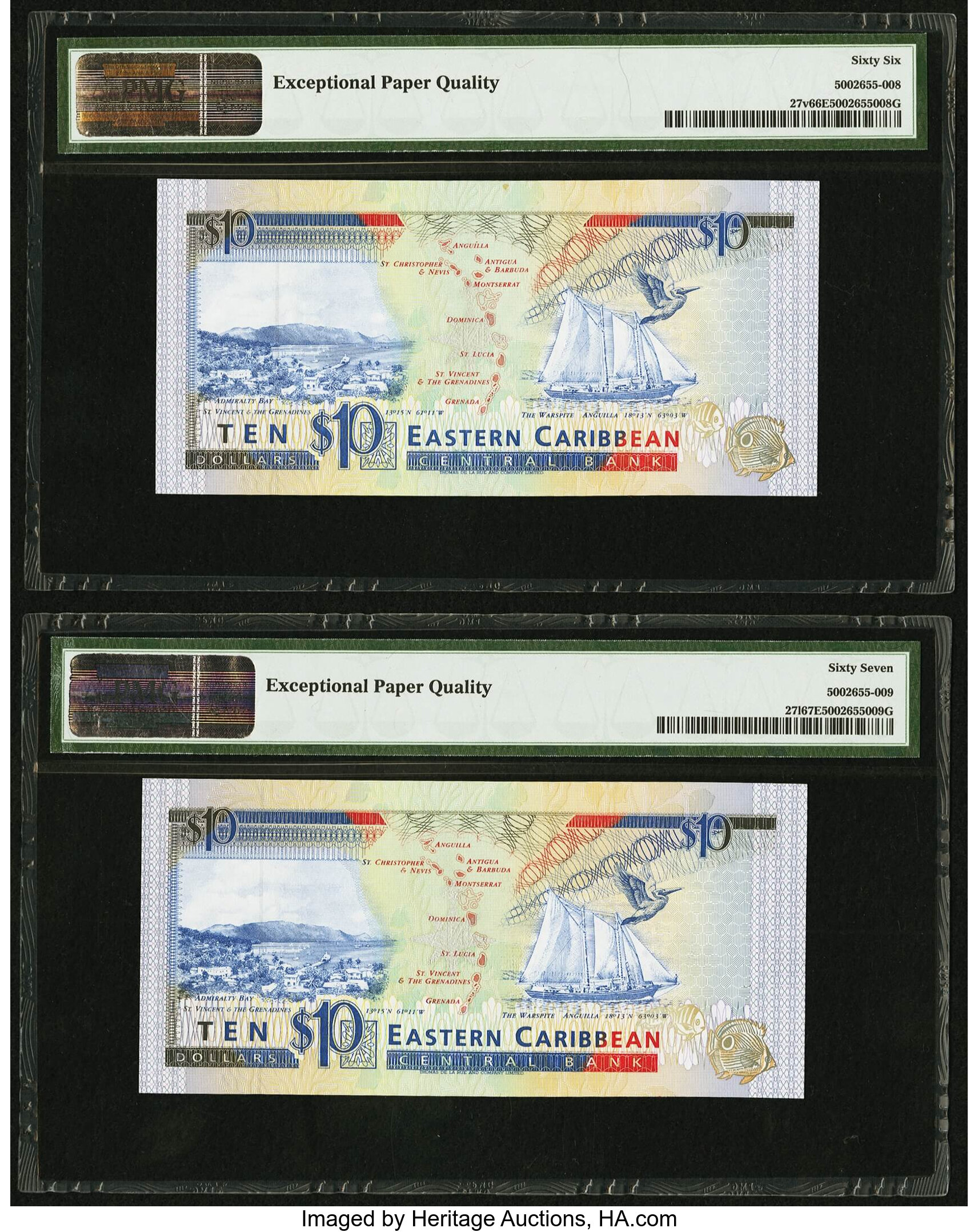 image for: East Caribbean States  10 dollars (B211g)