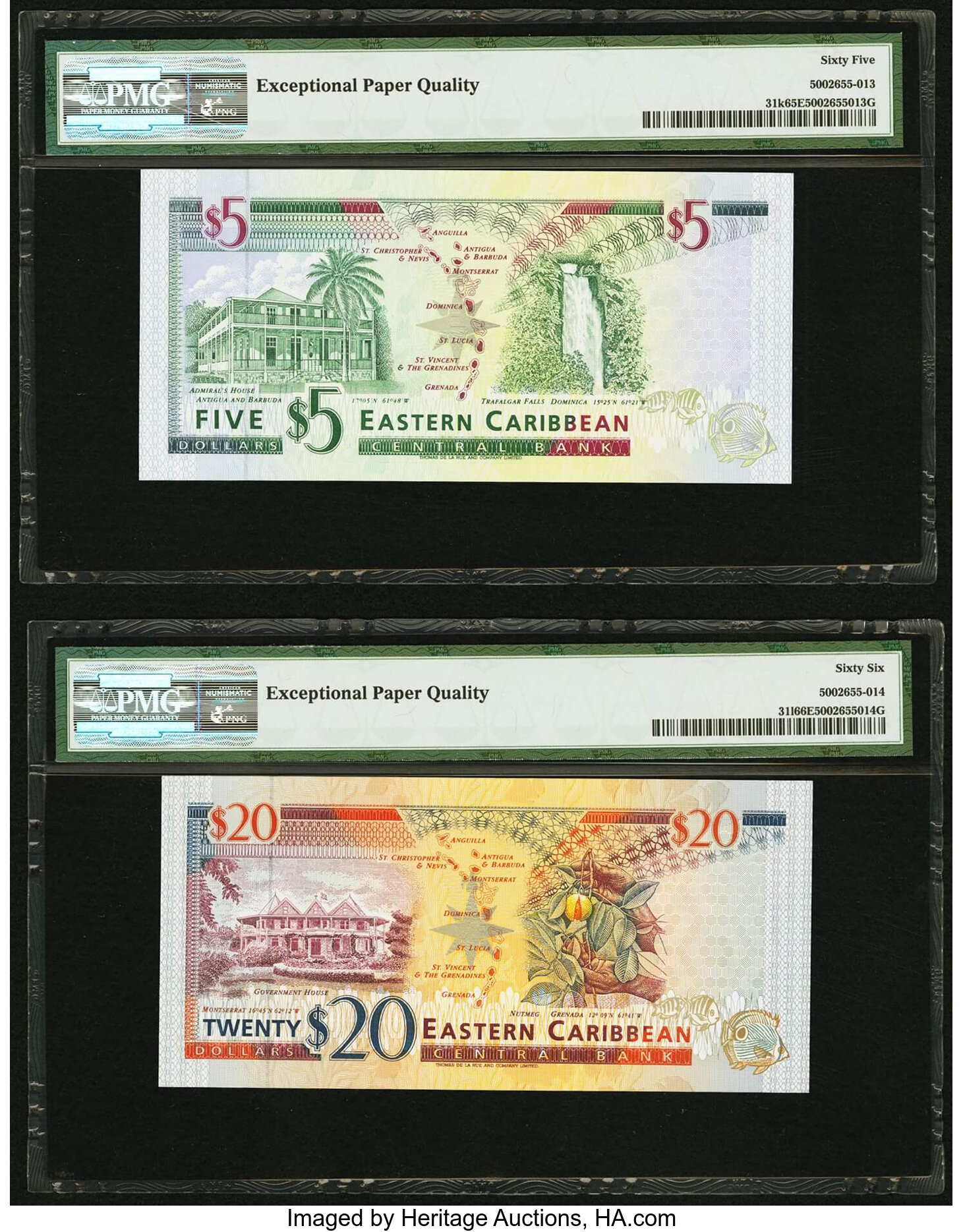 image for: East Caribbean States  20 dollars (B217k)