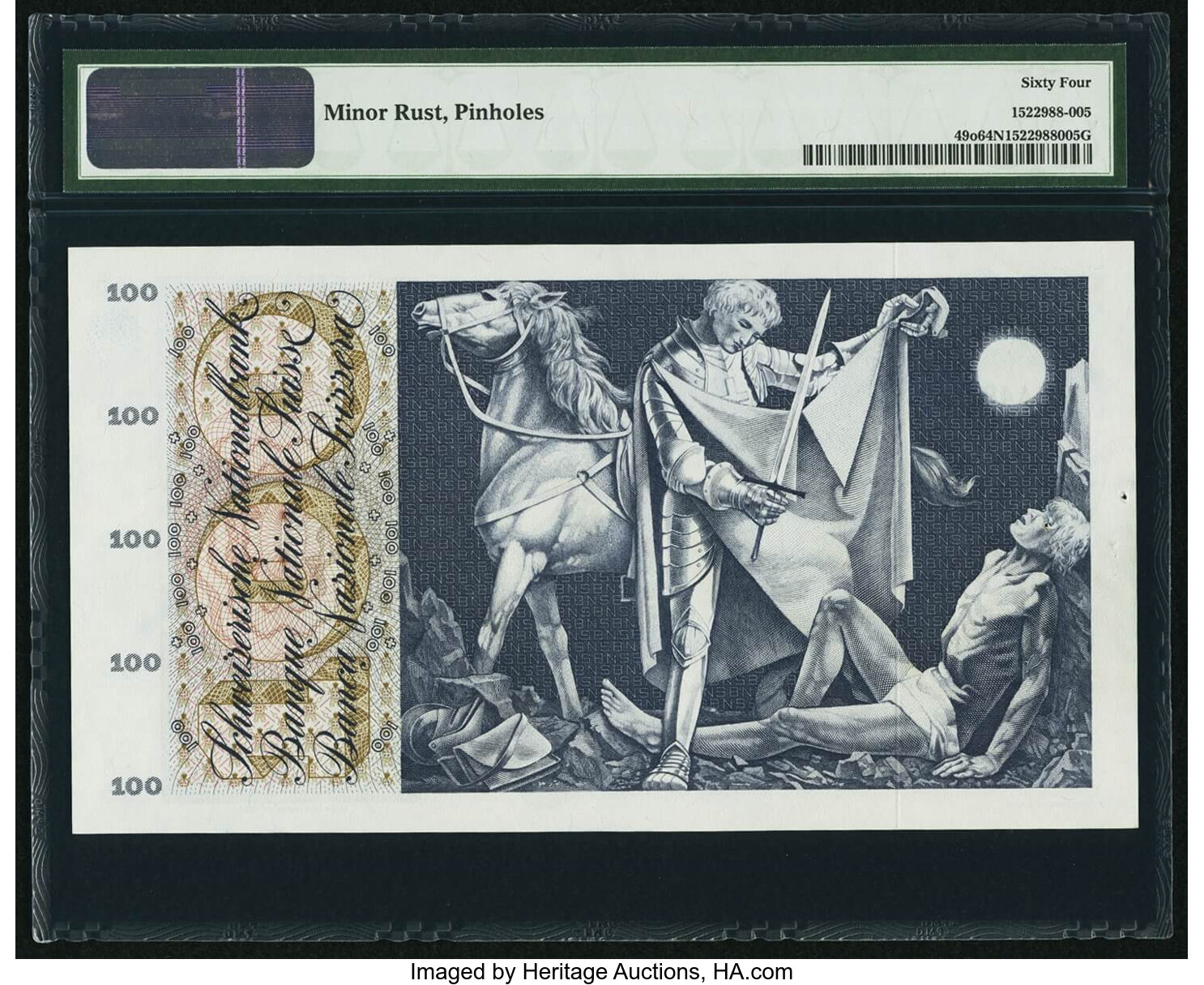 image for: Switzerland  100 francs (B334os)