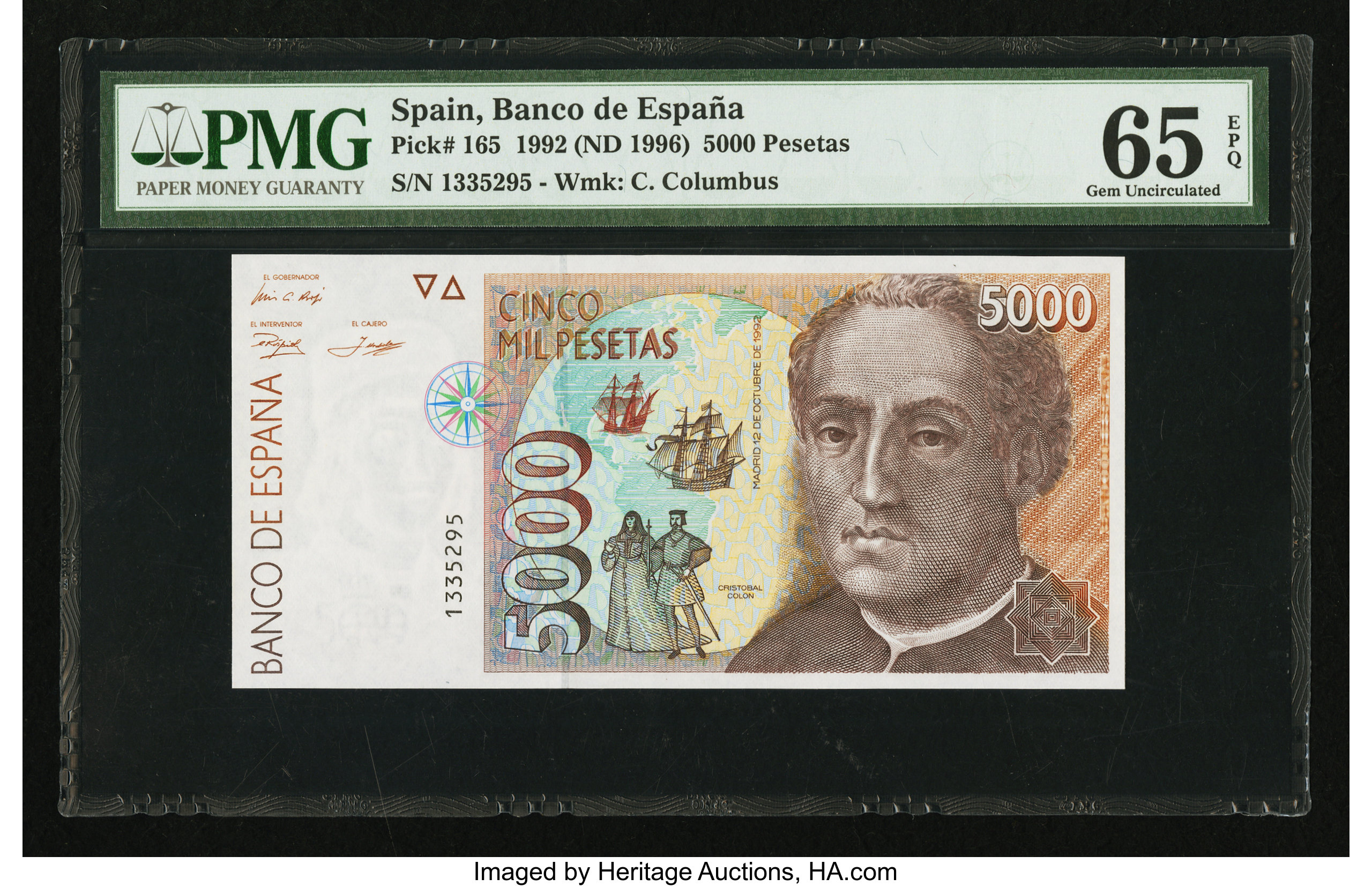 image for: Spain  5,000 pesetas (B631a)