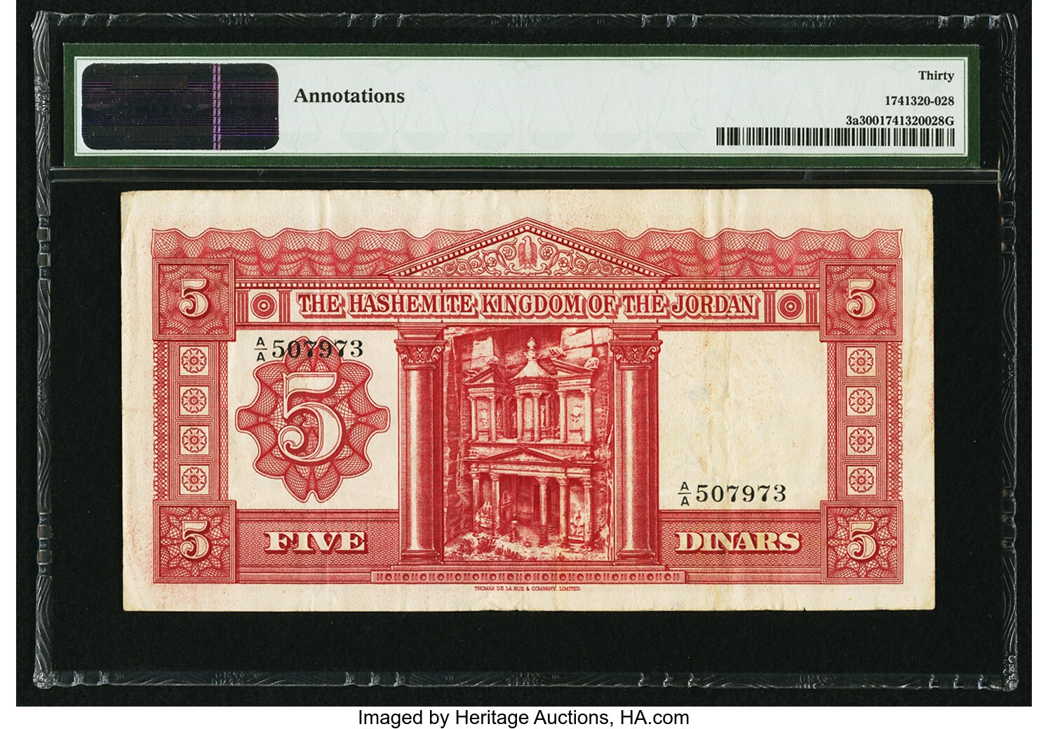 image for: Jordan  5 dinars (B103as2)