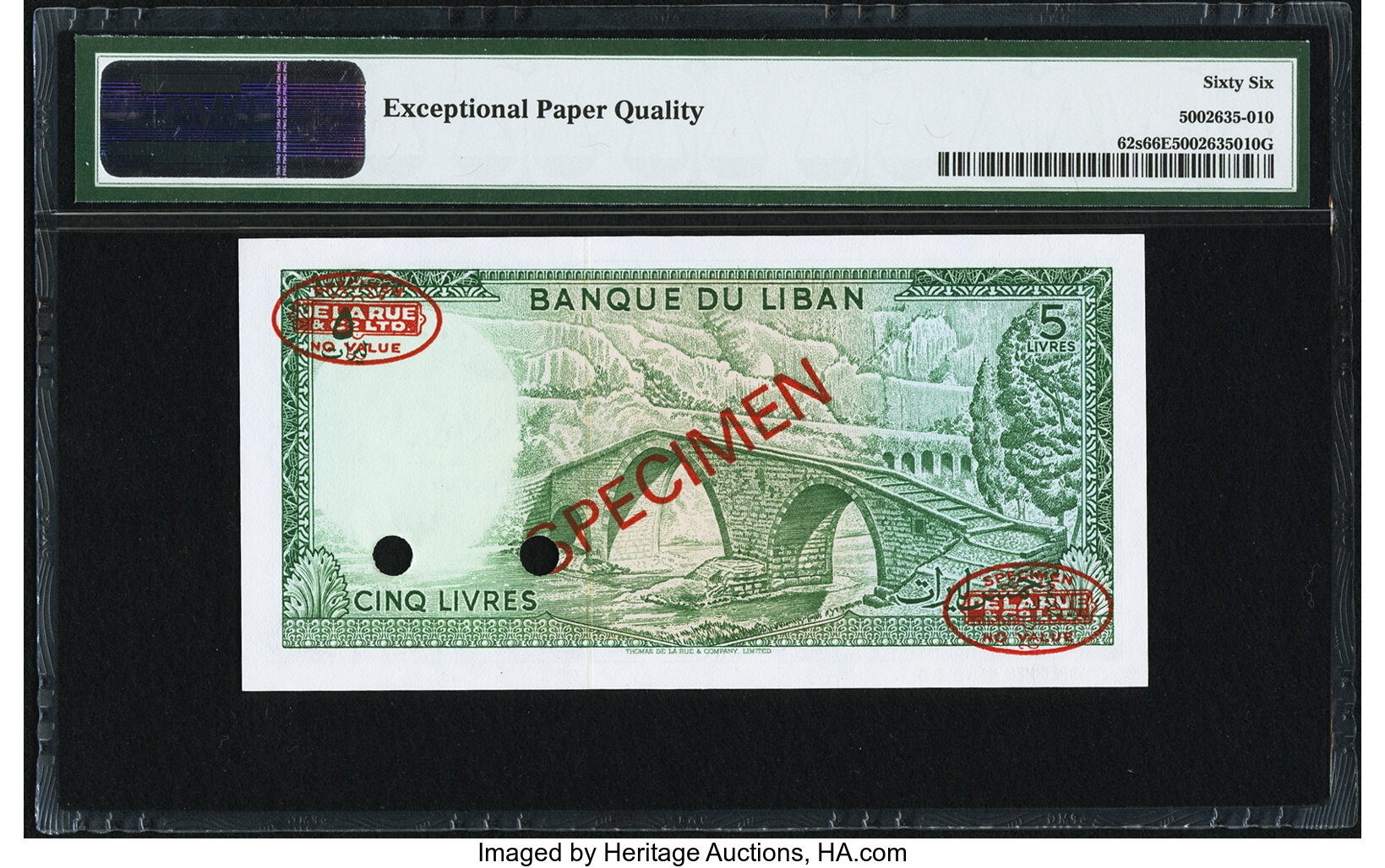 image for: Lebanon  5 livres (pounds) (B502gs2)