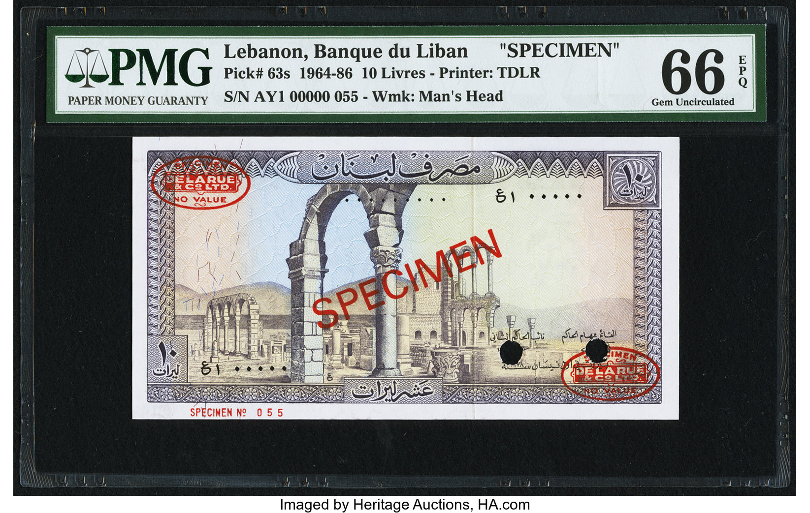 image for: Lebanon  10 livres (pounds) (B503is2)