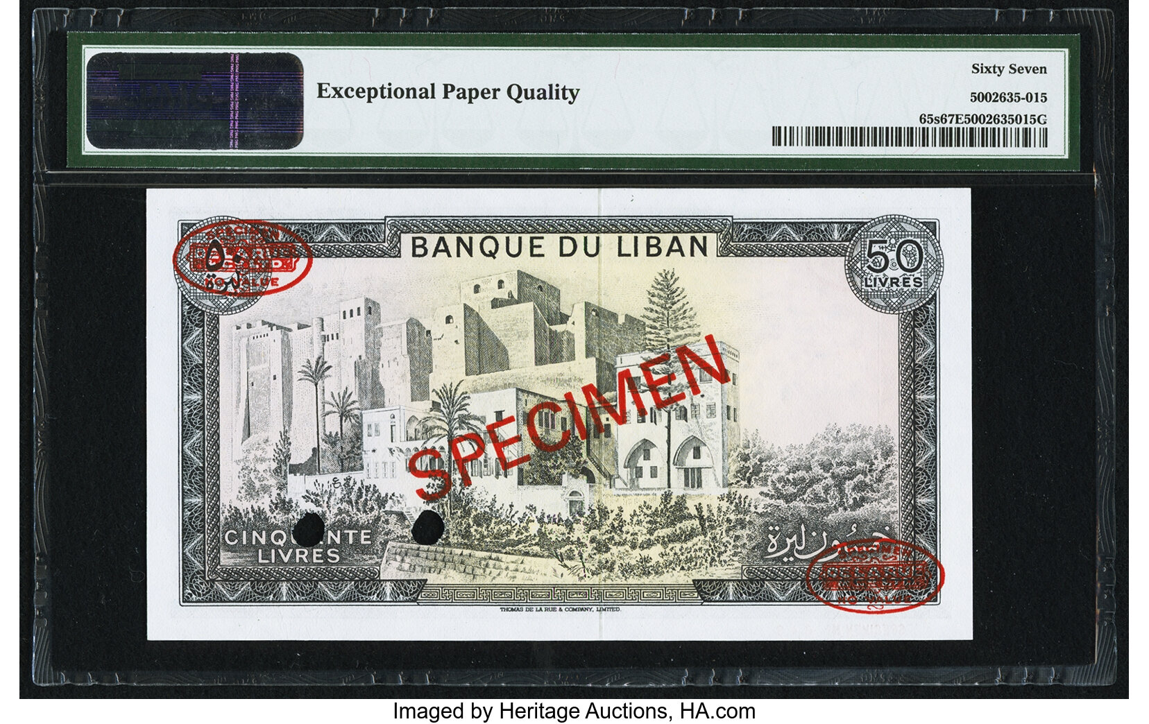 image for: Lebanon  50 livres (pounds) (B506a)