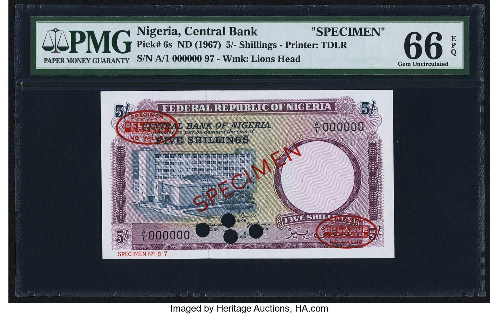 image for: Nigeria  5 shillings (B205as6)