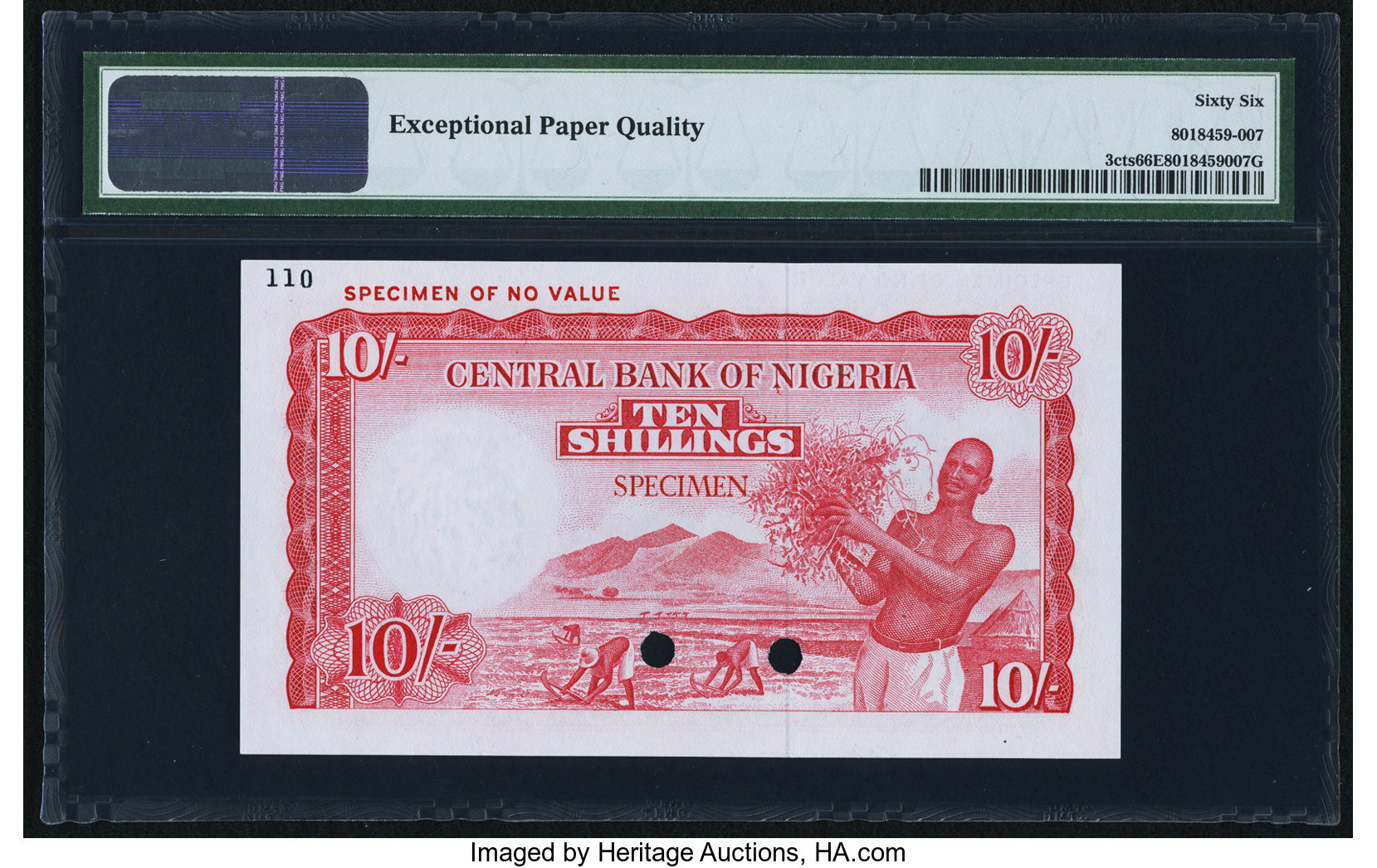 image for: Nigeria  10 shillings (B202as1)