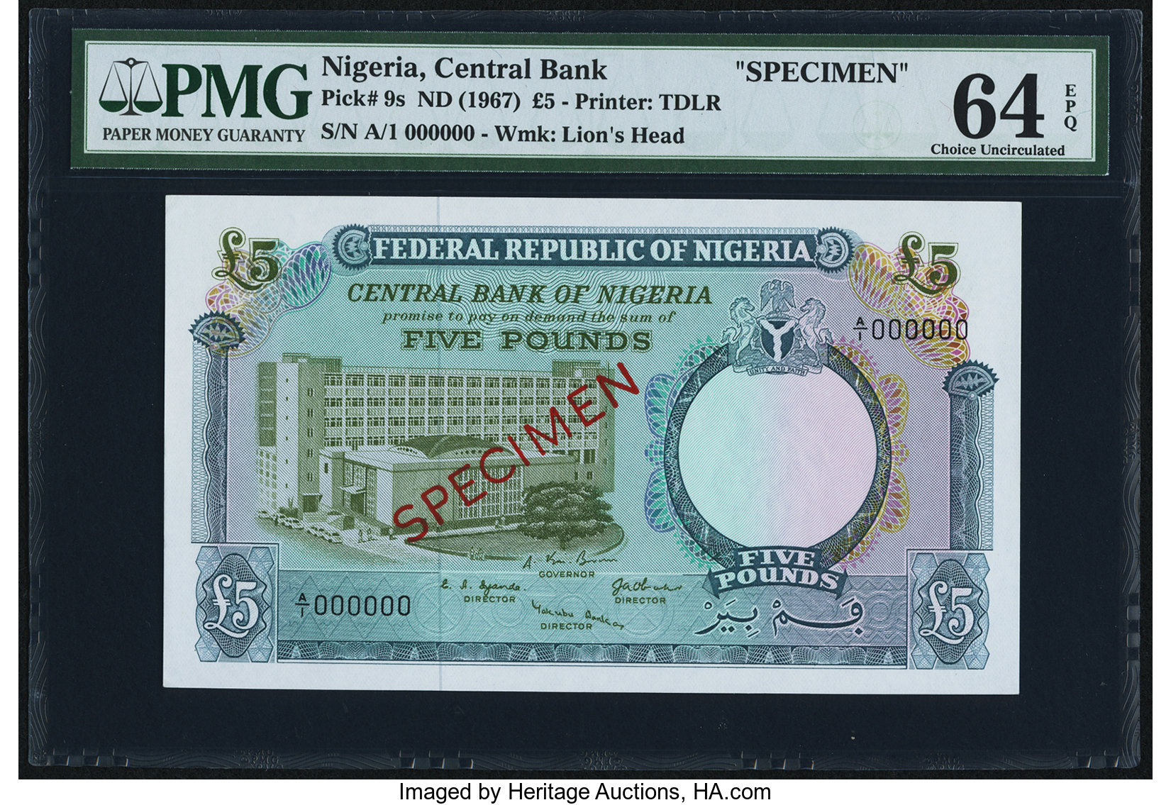 image for: Nigeria  5 pounds (B208as1)