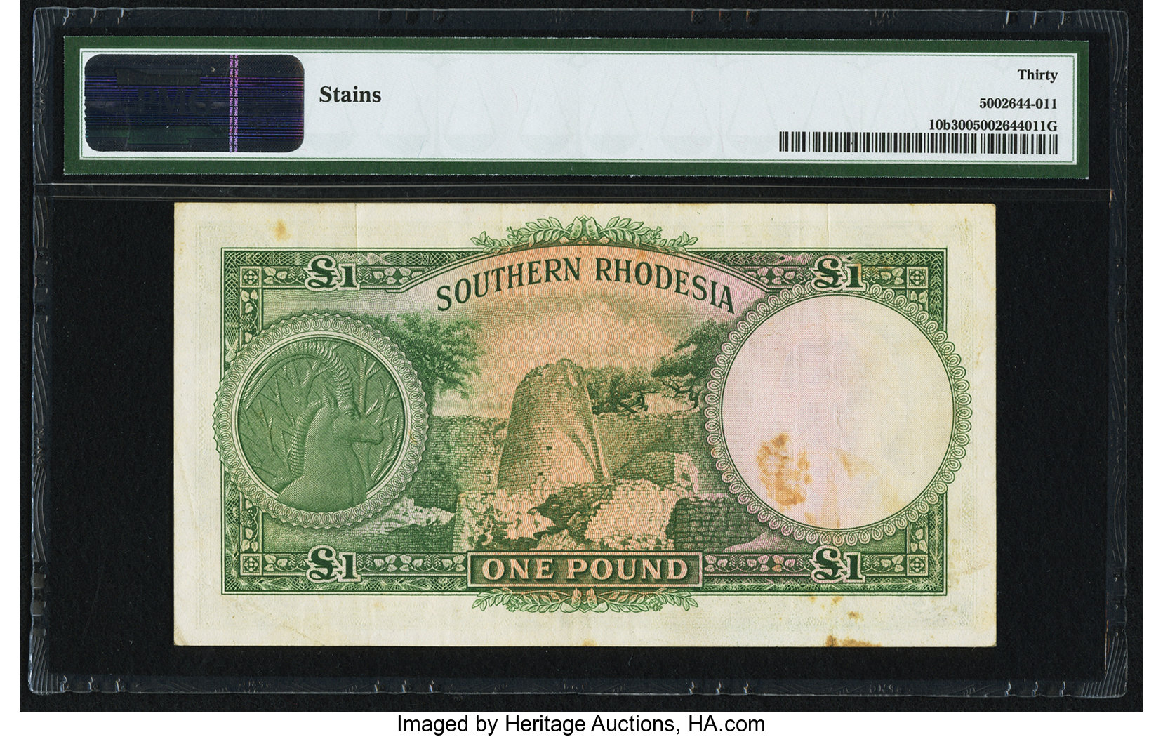 image for: Southern Rhodesia  1 pound (B104e1)