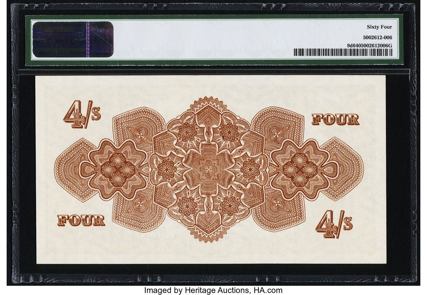 image for: Tonga  4 shillings(B109x)
