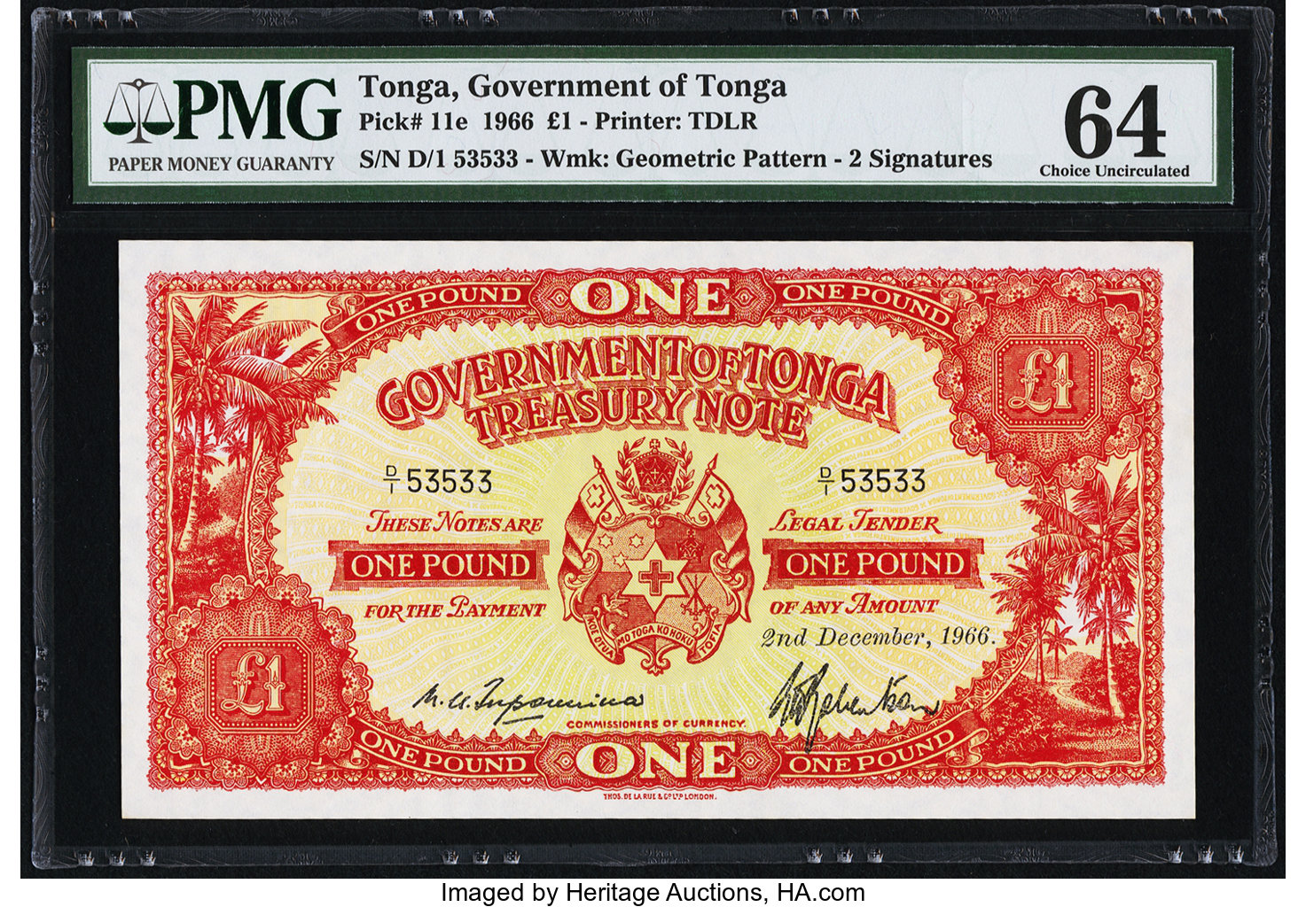 image for: Tonga  1 pound(B111b)