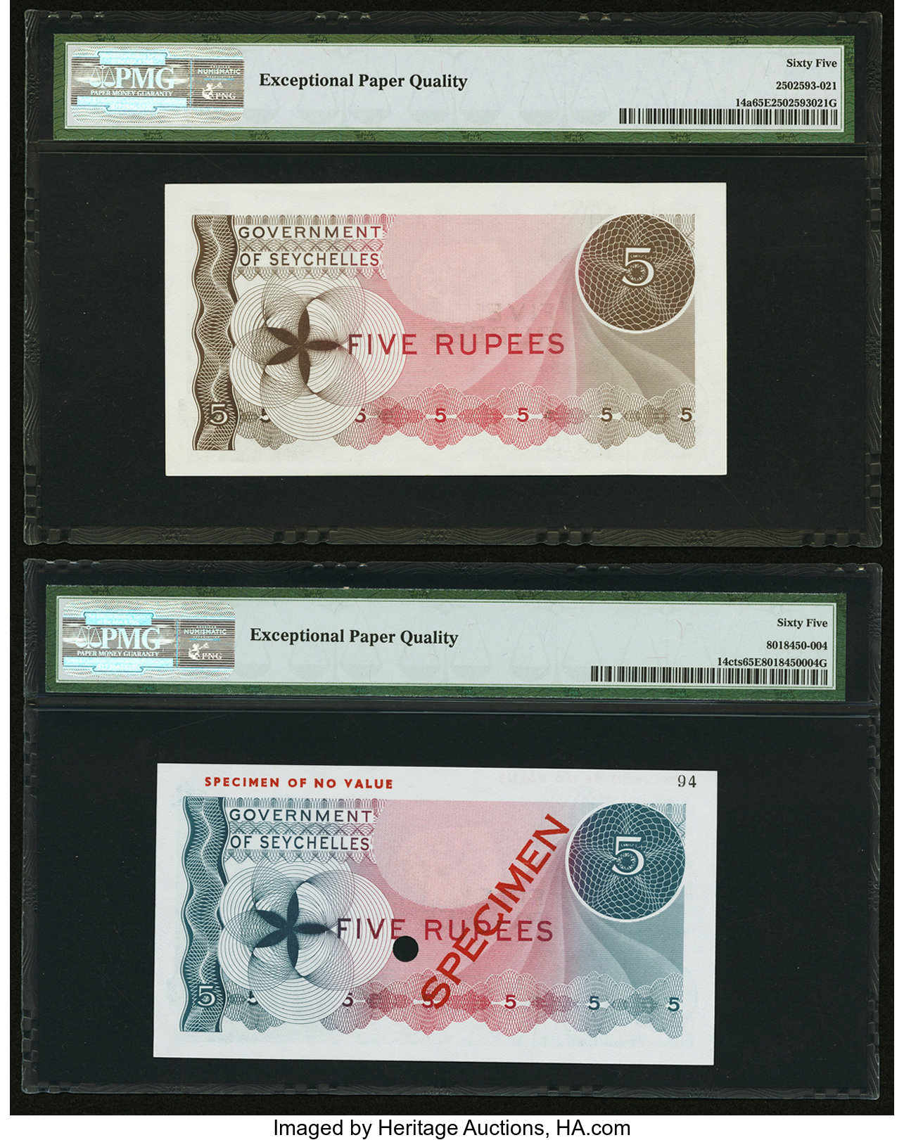 image for: Seychelles  5 rupees (B121as2)
