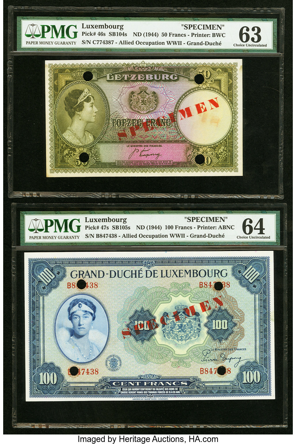 image for: Luxembourg  20 francs (B332as2)