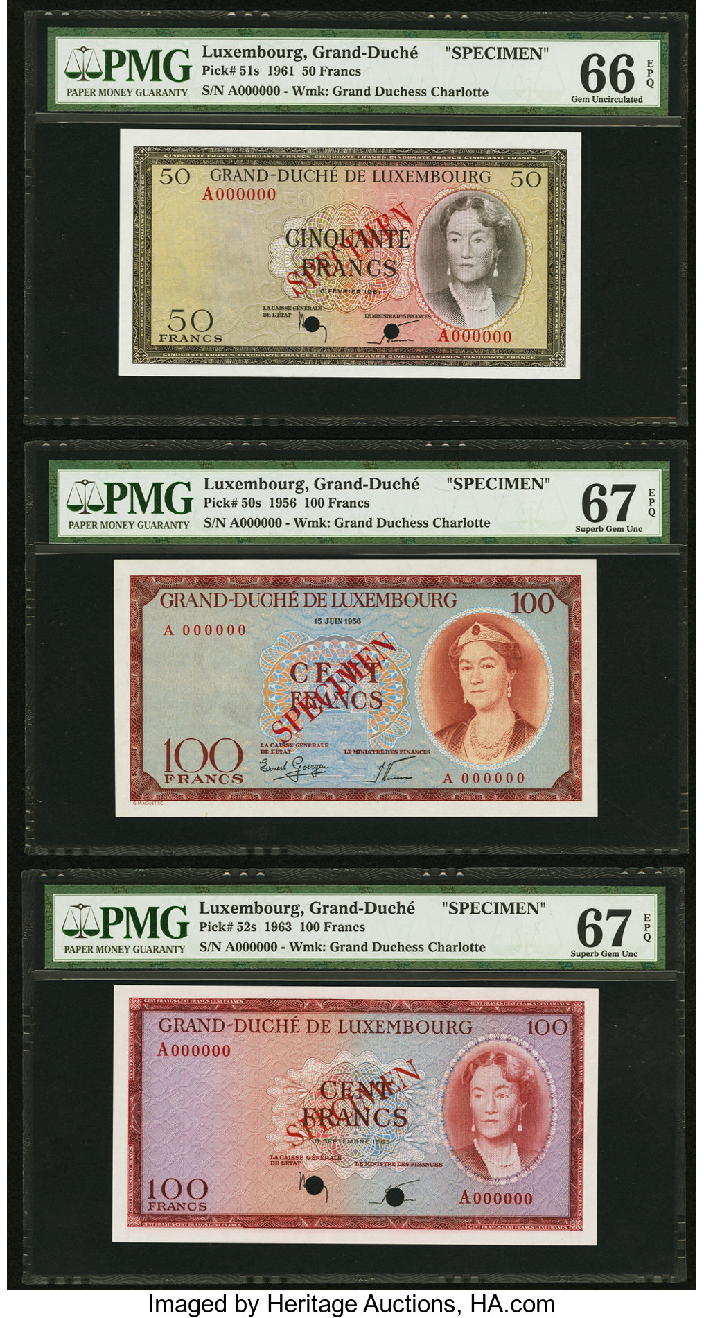 image for: Luxembourg  100 francs (B335ap)