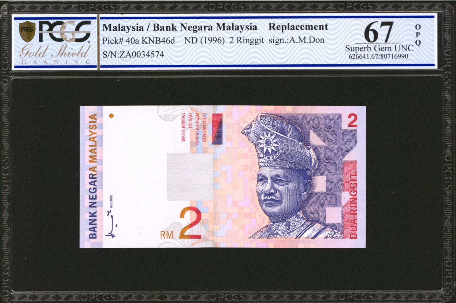 image for: Malaysia  2 ringgit (B140a)