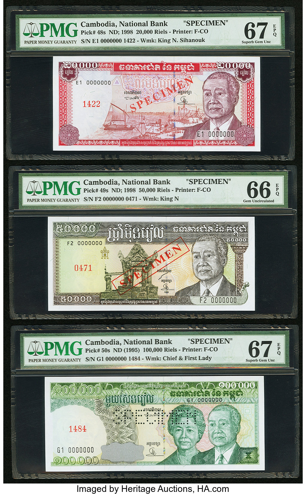 image for: Cambodia  50,000 ??? (riels) (B412as)