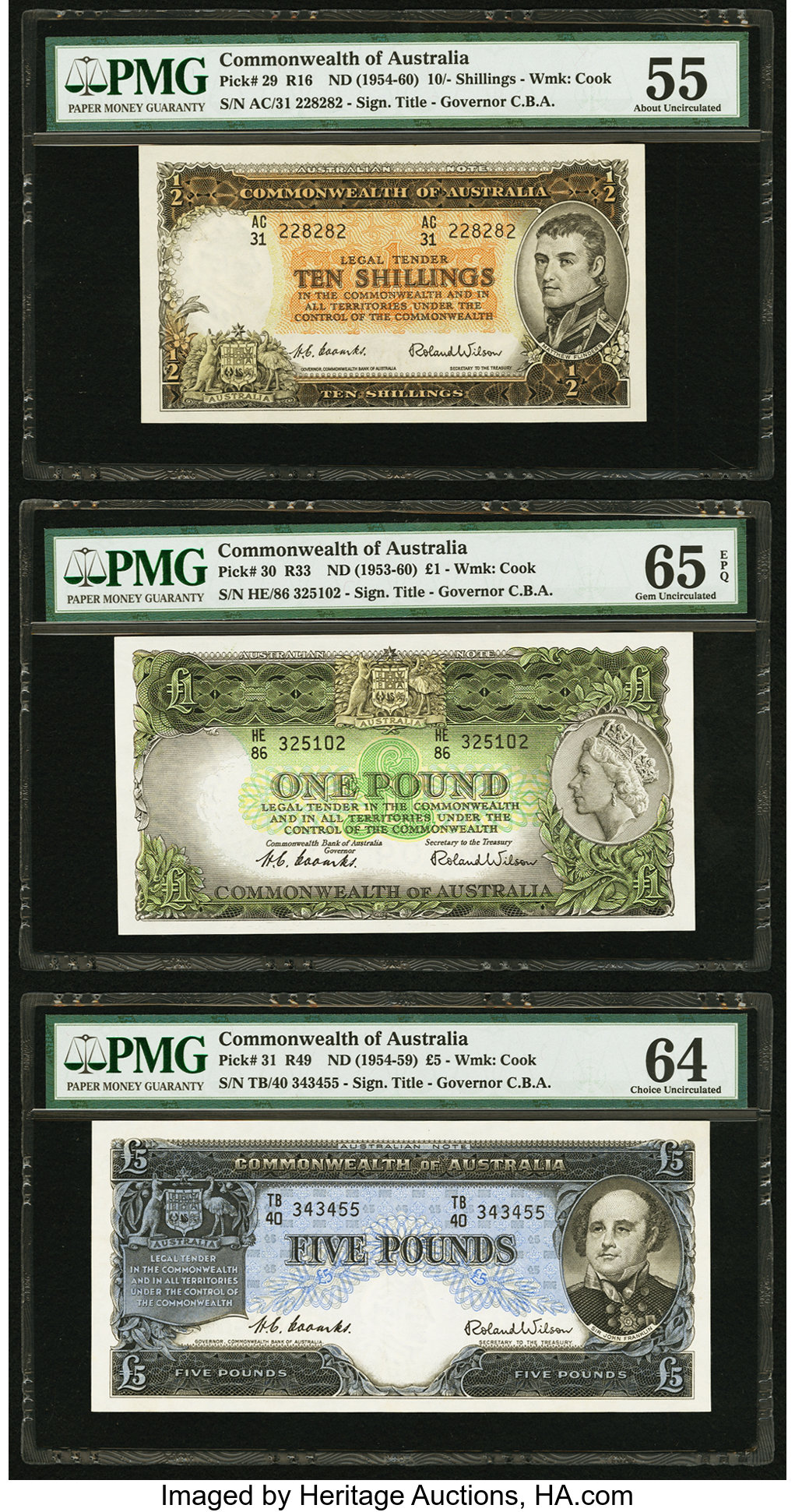 image for: Australia  10 shillings(B138a)