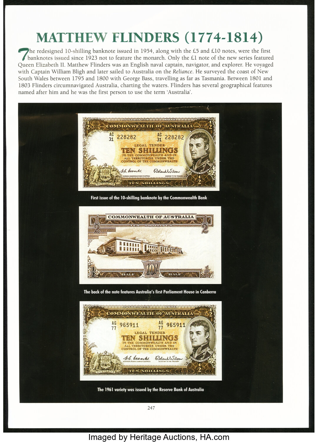 image for: Australia  10 shillings(B138as)