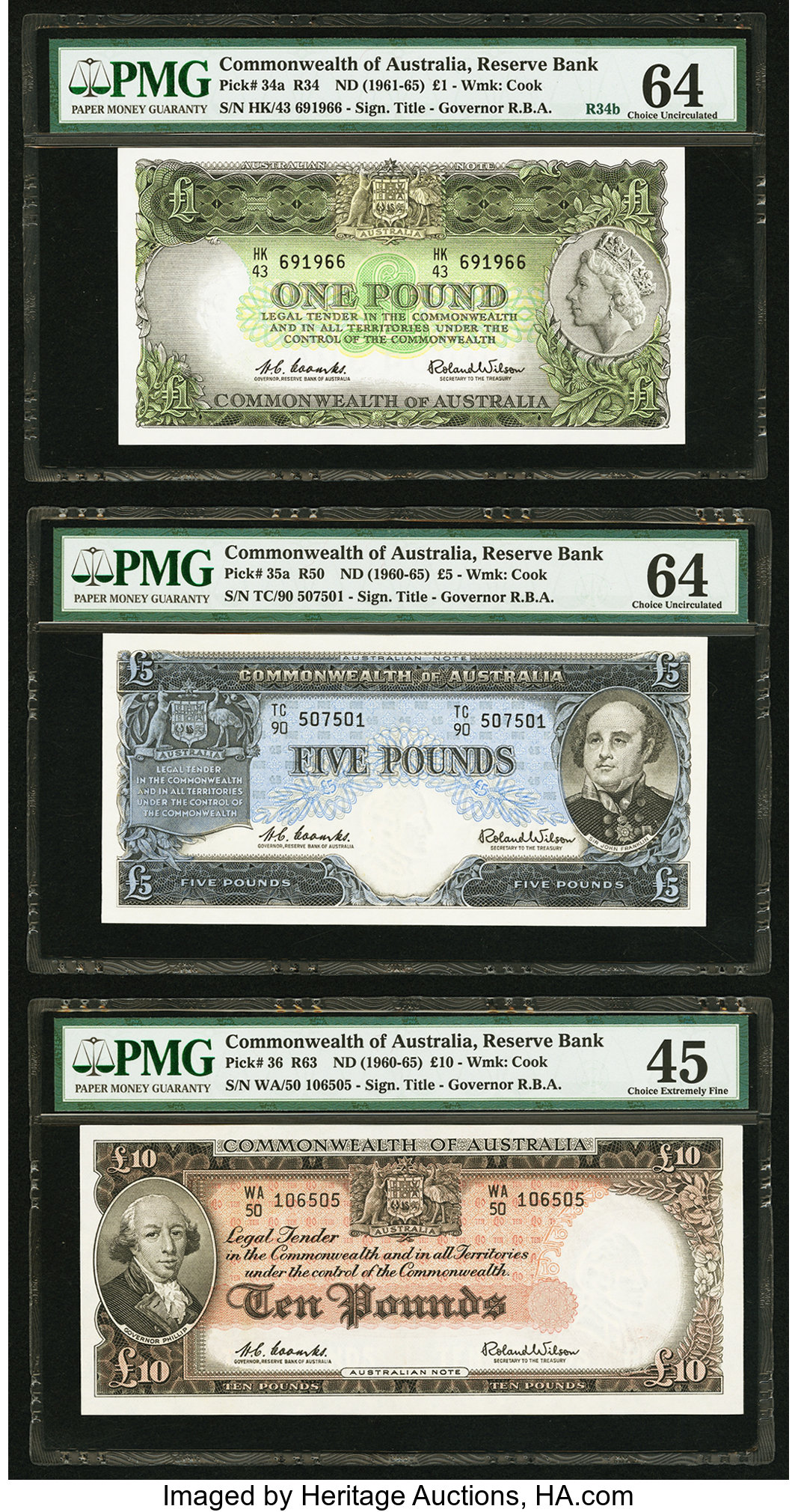 image for: Australia  10 shillings(B201a)