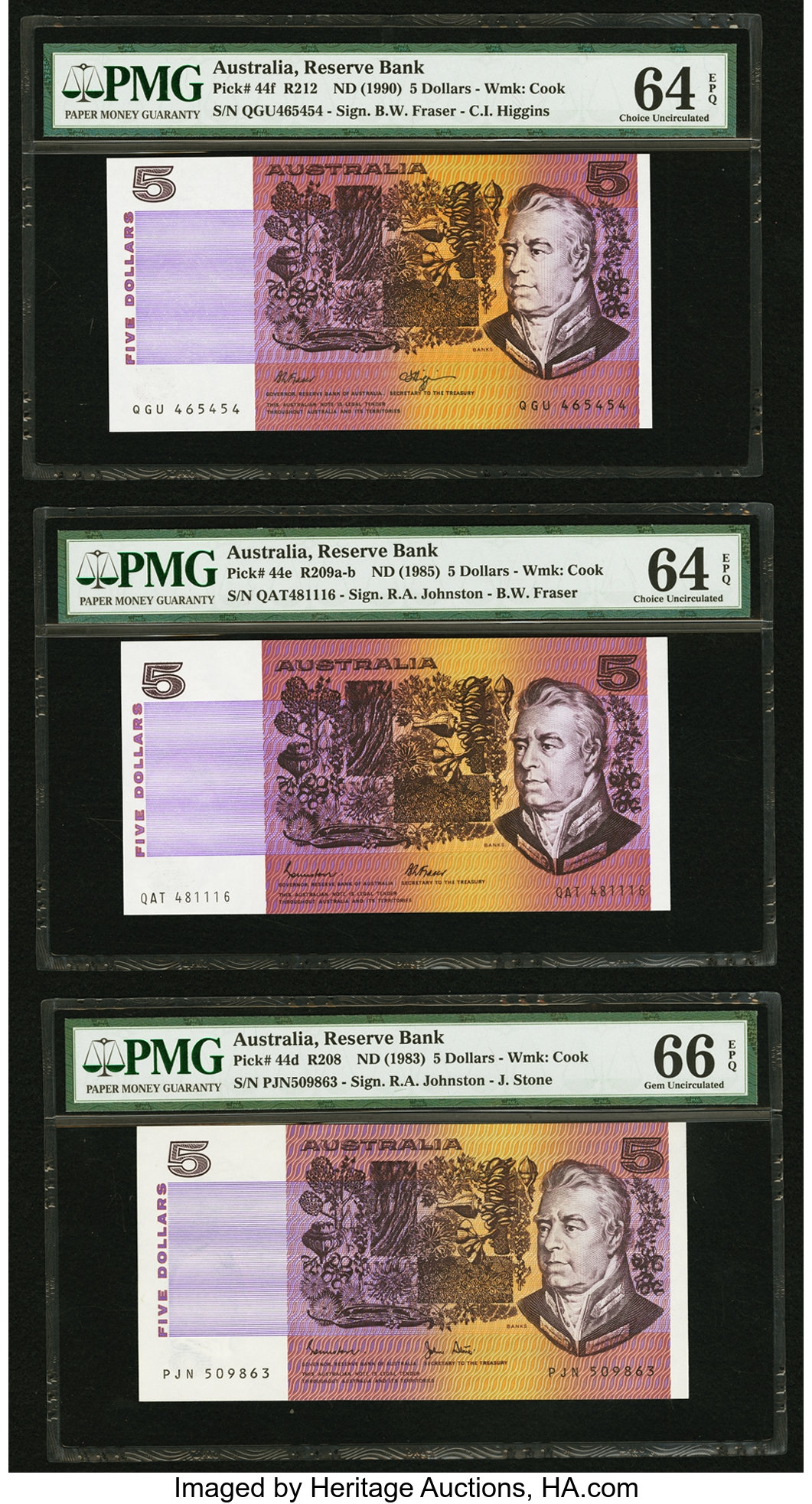 image for: Australia  5 dollars (B212a)
