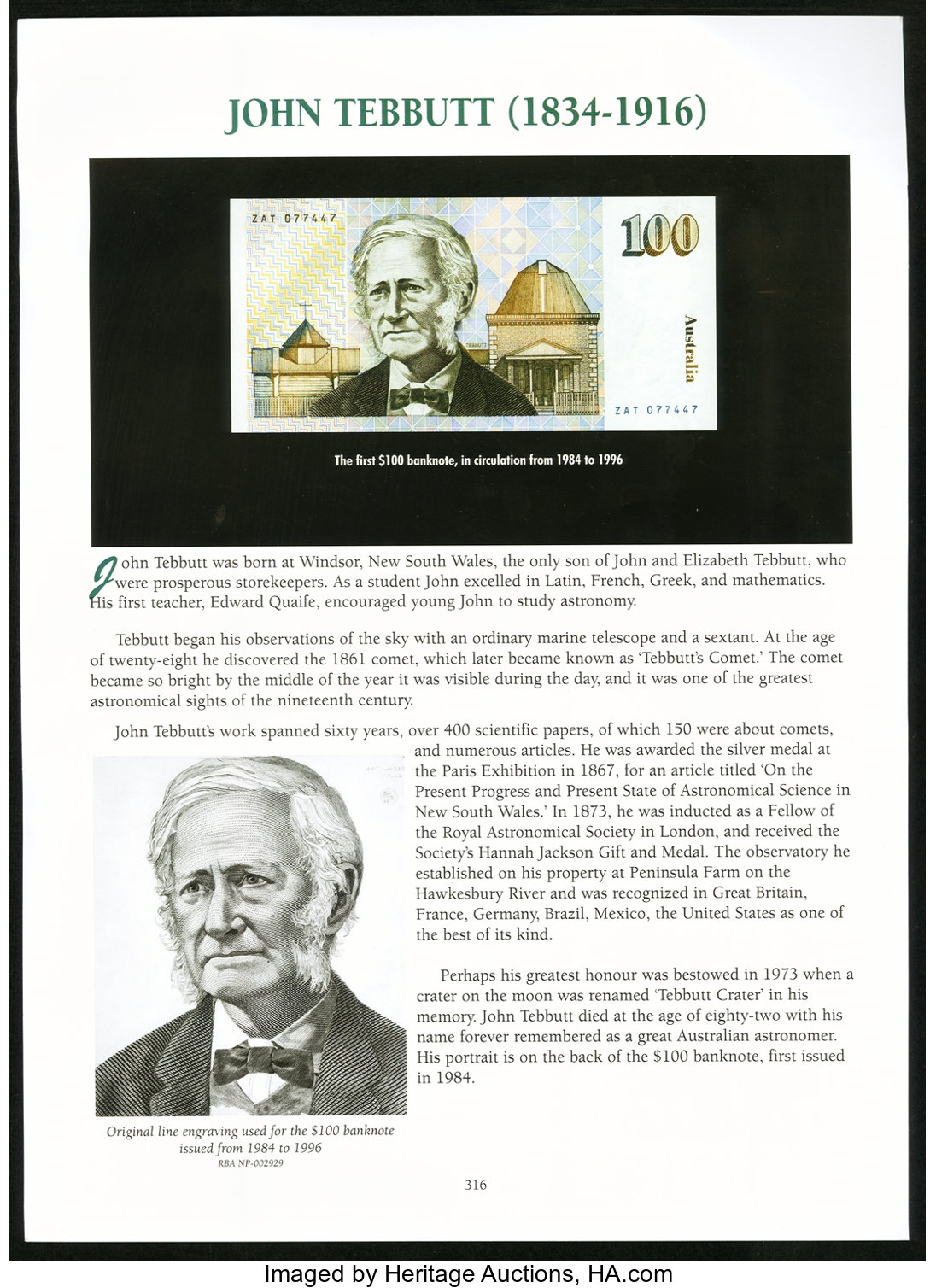 image for: Australia  100 dollars (B216b)